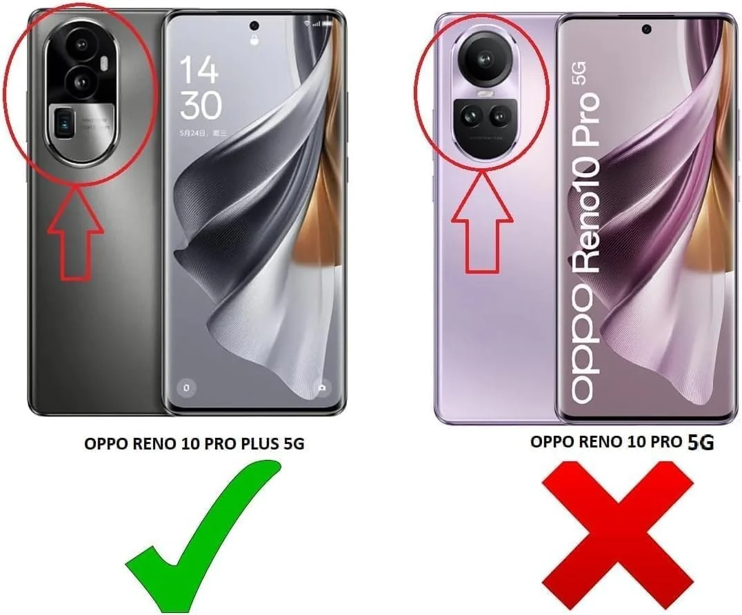 DL3 Mobilak Clear TPU Protective Case for OPPO Reno 10 Pro Plus with Camera Protection and Shockproof Design - Clear