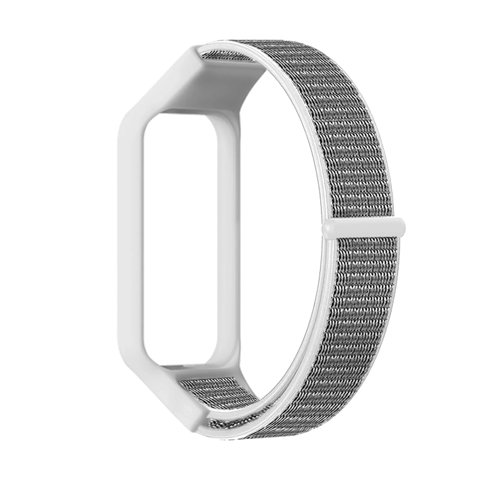 DL3 Mobilak Nylon Strap for Redmi Smart Band 2 / Xiaomi Smart Band 8 Active, Sports Bracelet and Replacement Strap Soft Breathable for Xiaomi Mi Band 8 Active/Redmi Band 2 for Men Women - Pearl