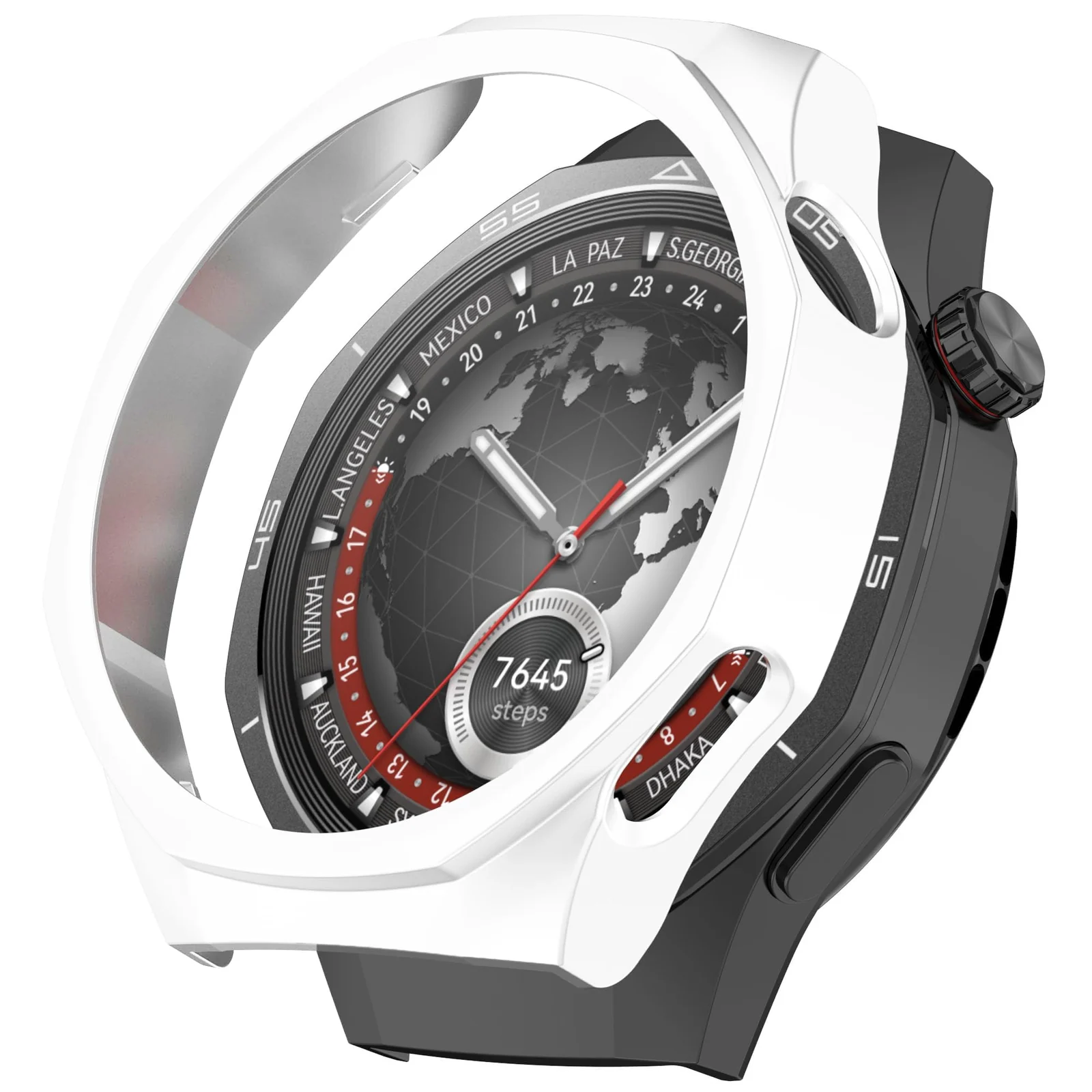 DL3 Mobilak Coverage Case with No Screen Protector Compatible with Huawei Watch GT 5 Pro 46MM, Disscool PC and Real Glass Protective Case Cover Compatible with Huawei Watch GT5 Pro 46MM