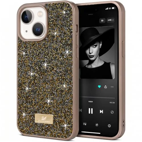 iPhone 15 (6.1 Inch — DL3 MOBILAK Case For iPhone 15 (6.1 Inch) Case Glitter, Sparkle Diamond Crystal Bling Case with Bling, Ultra Thin Lightweight Full Body Shockproof Anti-Scratch Protective Cover