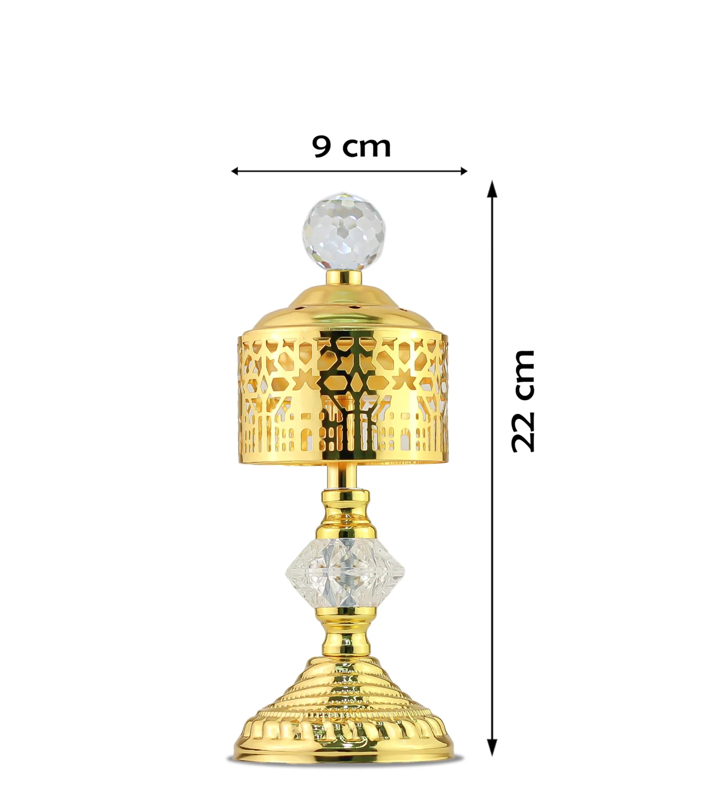 Mobigon Charcoal Incense Burner, Bakhoor Burner, Oud Frankincense Incense Burner, Vintage Arabic Burner, Suitable For Arabian Oud, Yoga, Spa and Aromatherapy, Office & Home Decor - style 18