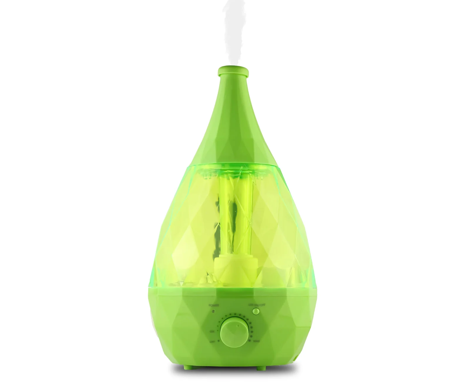 Mobigon 2.8Litres Humidifier for Room, Cool Mist Ultrasonic Humidifier / Essential Oil Diffuser, Super Quiet 360°Nozzle, Colorful Change, Auto Shut Off&UV Light&, Lasts Up to 24 Hours - Green
