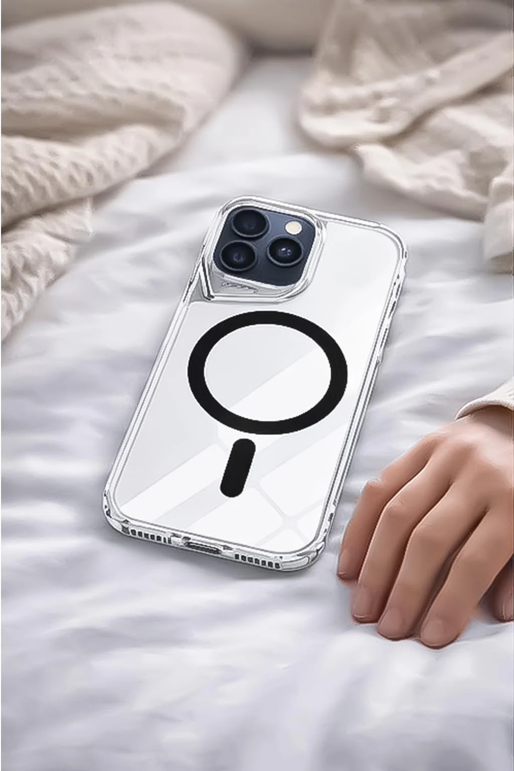 DL3 Mobilak Magnetic Case for Samsung Galaxy S26 Ultra, Glossy Colored Back Cover [Compatible with MagSafe] Clear Bumper, Slim Anti-Scratch Durable Protective Phone Case - White