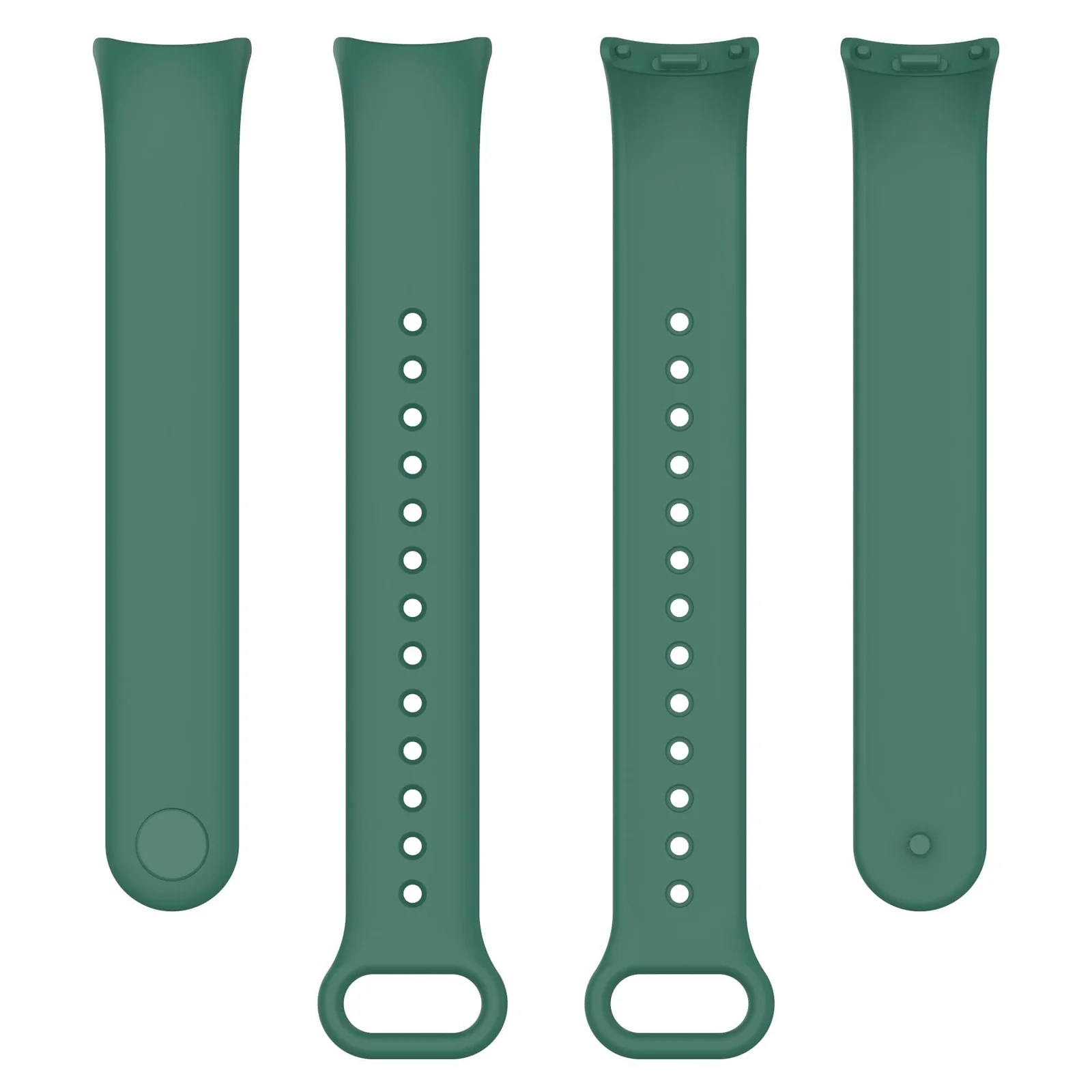 DL3 Mobilak Band Compatible with Xiaomi Mi Band 10/9/8 Replacement Strap, Silicone Skin-Friendly Wrist Strap Adjustable Sports Wristbands for Women Men Xiaomi Smart Band 8/9/10 - Pine Green