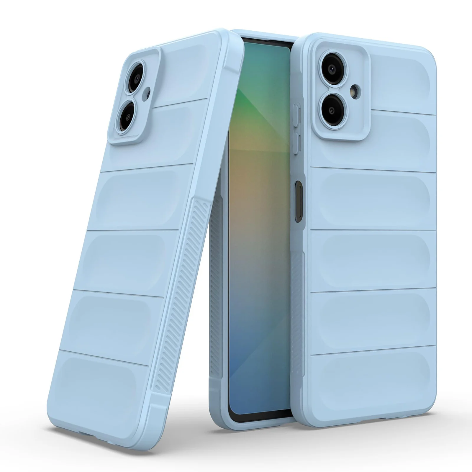 DL3 Mobilak Flexible Silicone and TPU Protective Case with Camera Protection for Samsung Galaxy A06 - Baby Blue