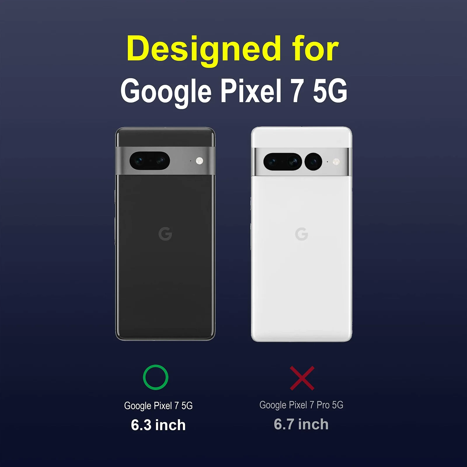 DL3 Mobilak Flexible Silicone and TPU Protective Case with Camera Protection for Google Pixel 7 - Blue