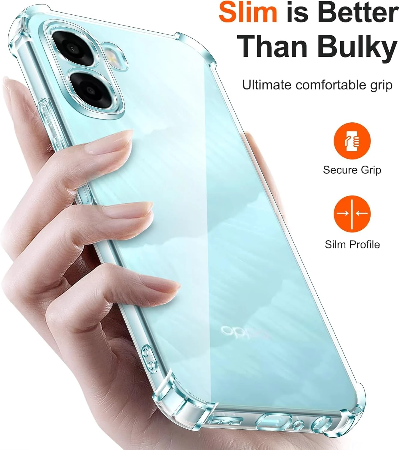 DL3 Mobilak Clear TPU Case for OPPO A6X 4G / 5G, Camera protection, Shock-absorbing protection, Scratch-resistant surface - Clear