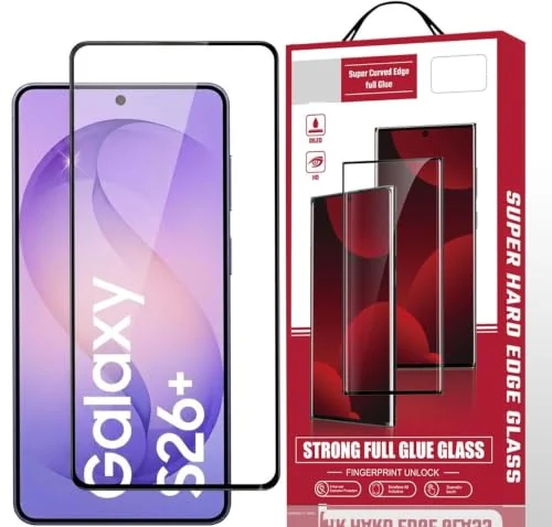 Mobigon Screen Protector for Samsung Galaxy S26+ 5G / S26 Plus 5G, Tempered Glass Screen Saver Premium HD Protective, Scratch Resistant, NO-Bubble, 9H Hardness, Full Coverage Film - Clear