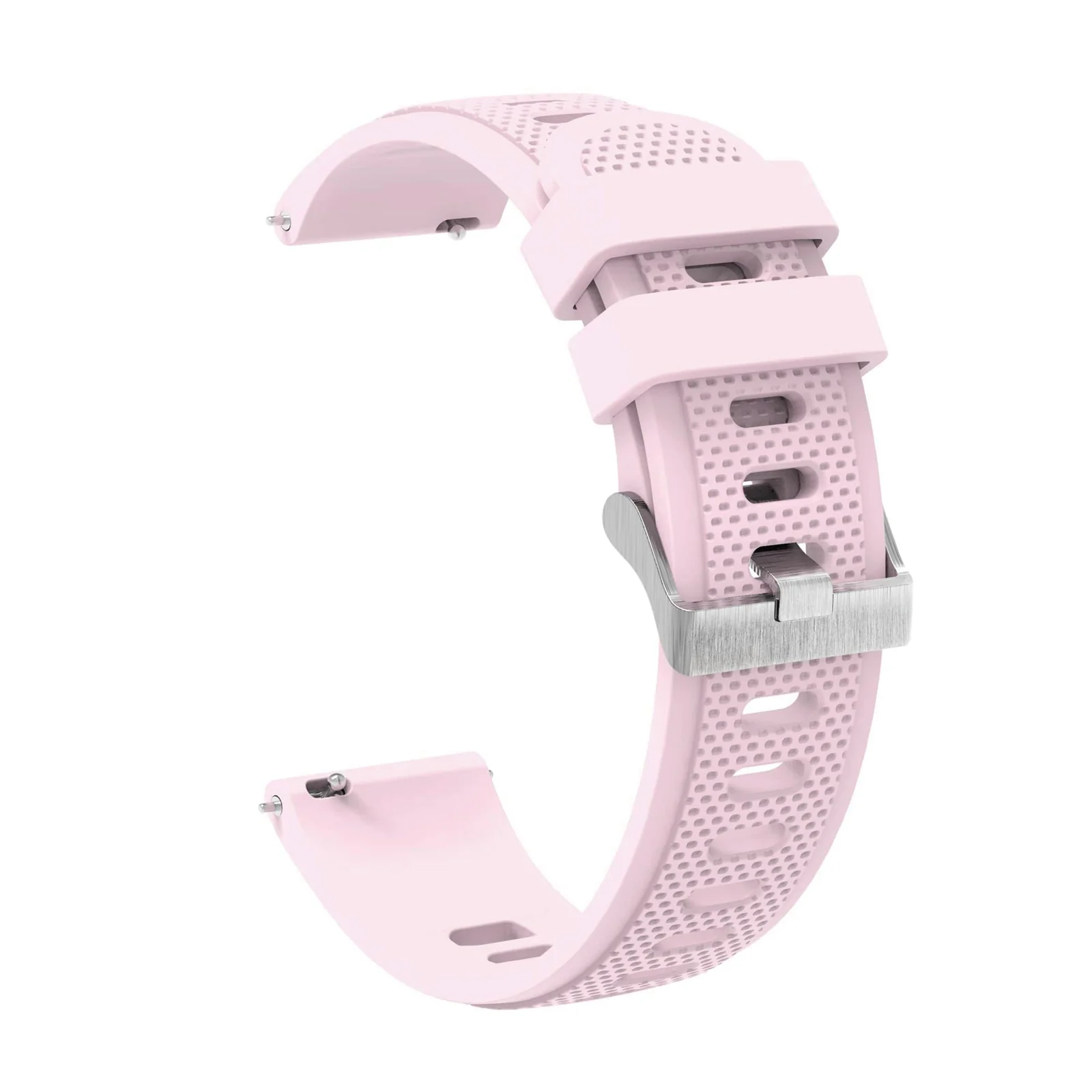 DL3 Mobilak Silicone Buckle Band 22MM Strap For Xiaomi Redmi Watch 5 Active/5 Lite/Samsung Galaxy Watch 3 45mm/Watch 46mm/Gear S3/For Huawei watch GT5 GT4 GT3 GT2 GT 46MM/GT2E/GT2 Pro/GT 3 Pro/GT5 Pro - Pink Sand
