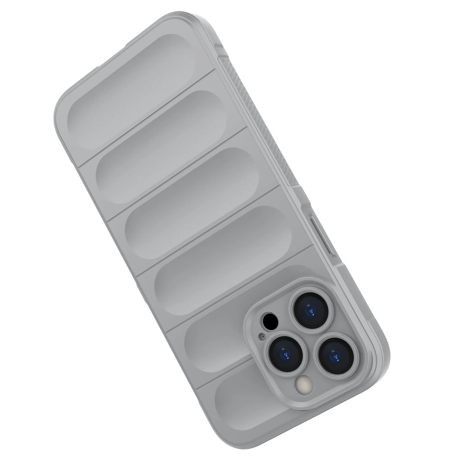 DL3 Mobilak Silicone Case for iPhone 11 Pro Max 6.5-Inch Heavy Duty Protective [Slim Fit] Shockproof Soft Flexible Protective Design Shock-Absorption TPU Cover With Camera Protection - Gray