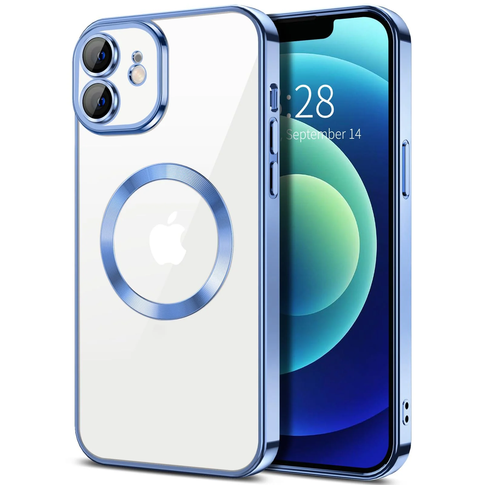 DL3 Mobilak Plated-Edge TPU Protective Case with Camera Protection for iPhone 11 - Sierra Blue