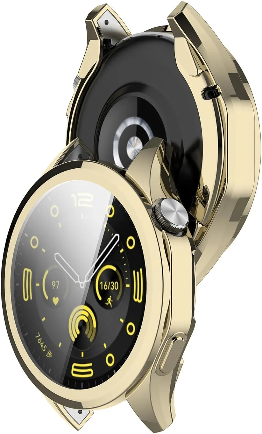 DL3 Mobilak Case Compatible with Huawei Watch GT4 46MM Case All-Around Screen Protector Watch Soft TPU Shockproof Cover Slim Guard Thin Bumper Shell Protector - Rose Gold