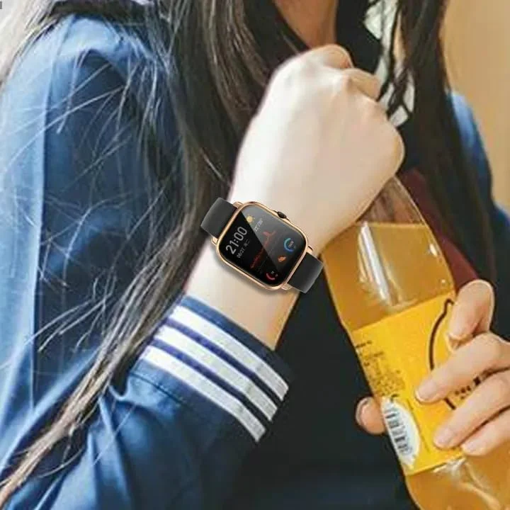 DL3 Mobilak Case Compatible with Amazfit GTS 2 / GTS 2e Case All-Around Screen Protector Watch Soft TPU Shockproof Cover Slim Guard Thin Bumper Shell Protector - Rose Gold