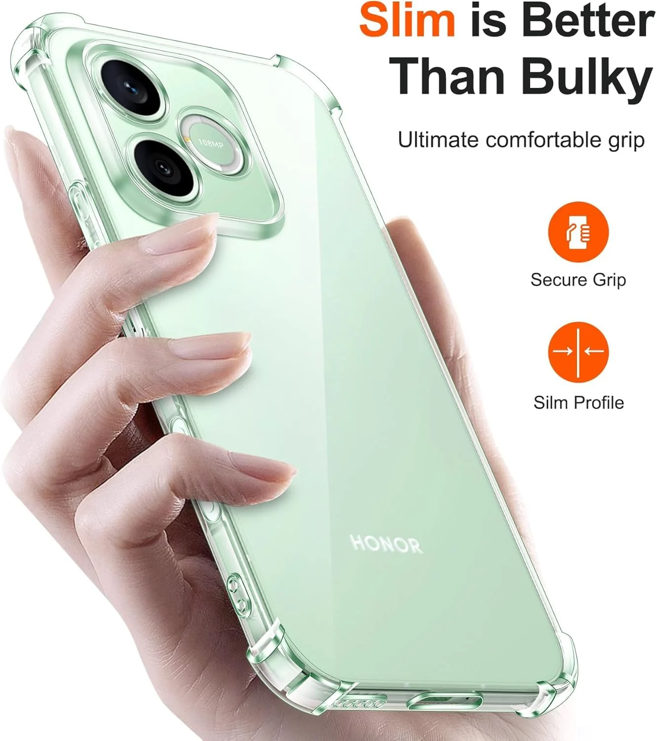 DL3 Mobilak Clear TPU Case for Honor 600 Lite 5G, Camera protection, Shock-absorbing protection, Scratch-resistant surface - Clear