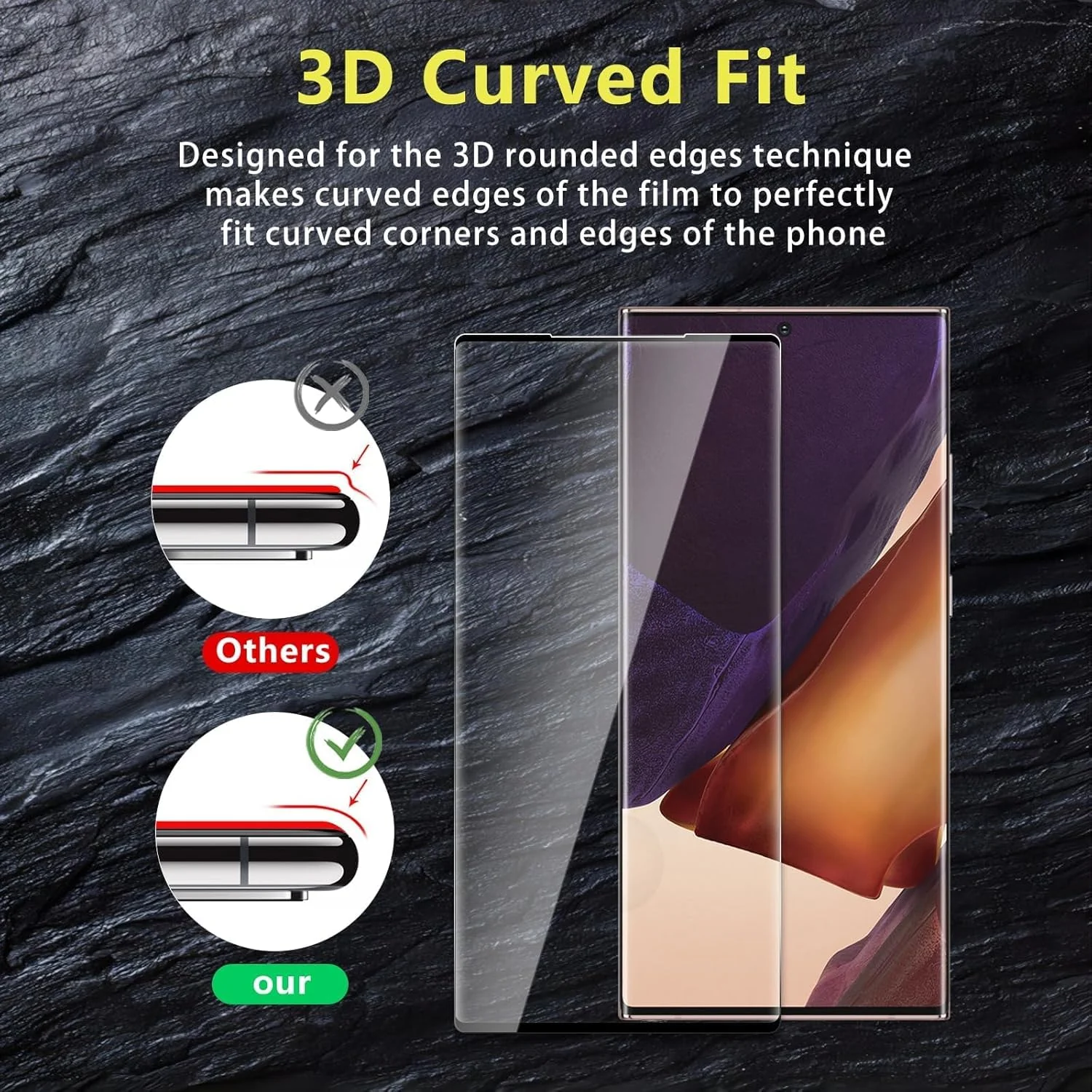 DL3 Mobilak Screen Protector for Samsung Galxay Note 20 Ultra, Tempered Glass Screen Saver Premium HD Protective, Scratch Resistant, NO-Bubble, 9H Hardness, Full Coverage Film - Clear