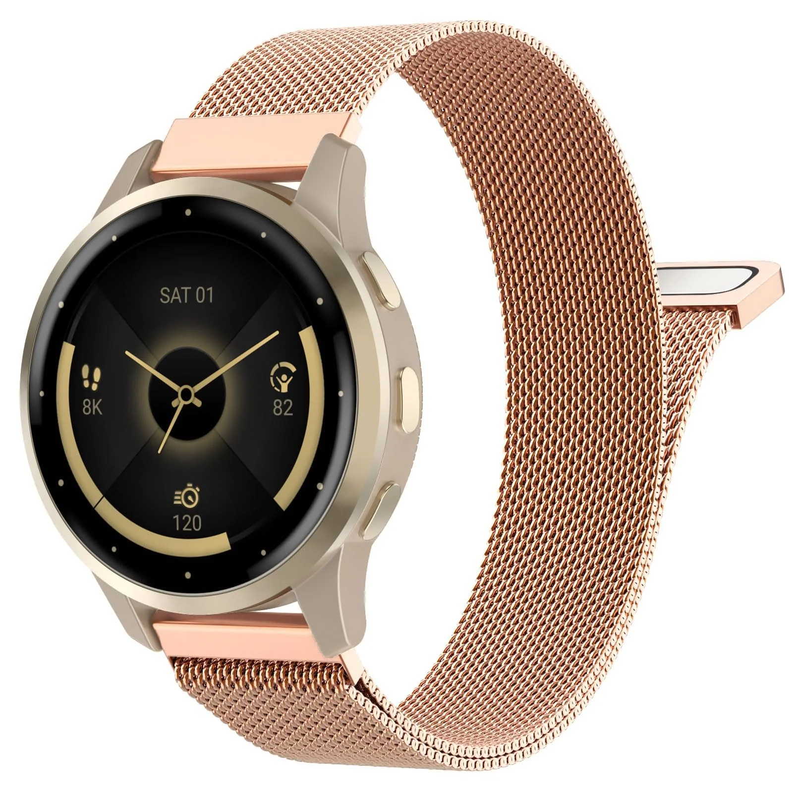 Dl3 Mobilak stainless steel Band 20MM Strap For Samsung Gear Sport/Watch 4/Watch 5/Watch 5 Pro /S2 classic/active 2 40MM 44MM/Amazfit GTS 3/GTS 4/4 Mini/Bip 3/Pro/GTS 2 mini/GTS 2/Bip U (Black)