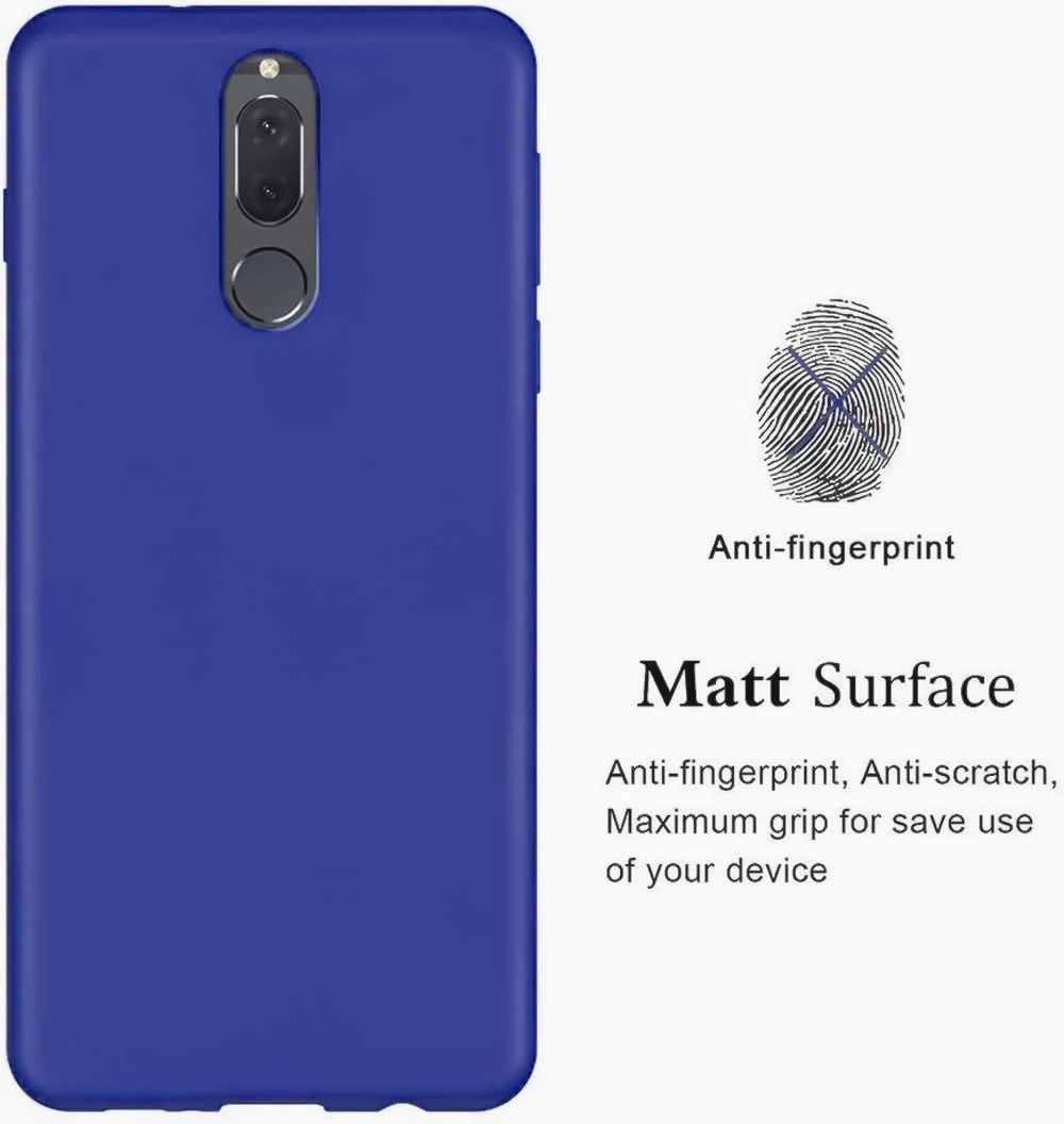 DL3 Mobilak Silicone Protective Case for Huawei Mate 10 Lite, Shock-absorbing protection, Scratch-resistant surface, Soft microfiber lining - Pepsi