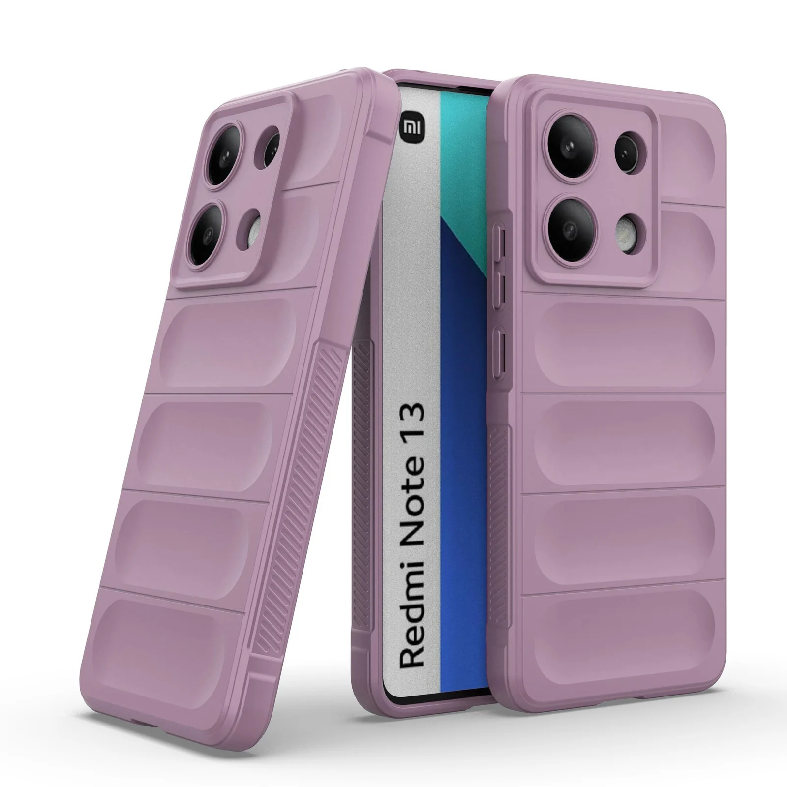DL3 Mobilak Rugged Protective Case for Xiaomi Redmi Note 13 4G, Camera protection, Shock-absorbing protection, Non-slip grip - Purple