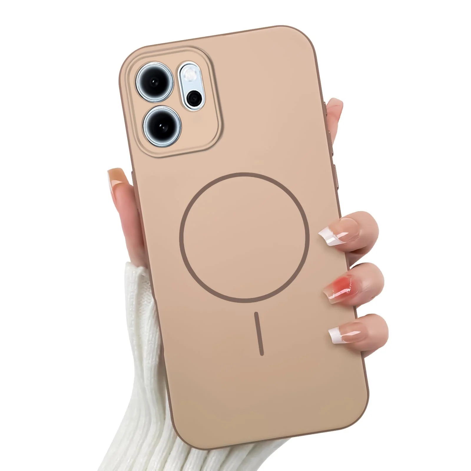 OPPO Reno 14F — DL3 Mobilak Case For OPPO Reno 14F Slim Design [Not Compatible with MagSafe] Soft Silicone Case Flexible TPU Anti-Scratch Protective Cover with Full Camera Protection