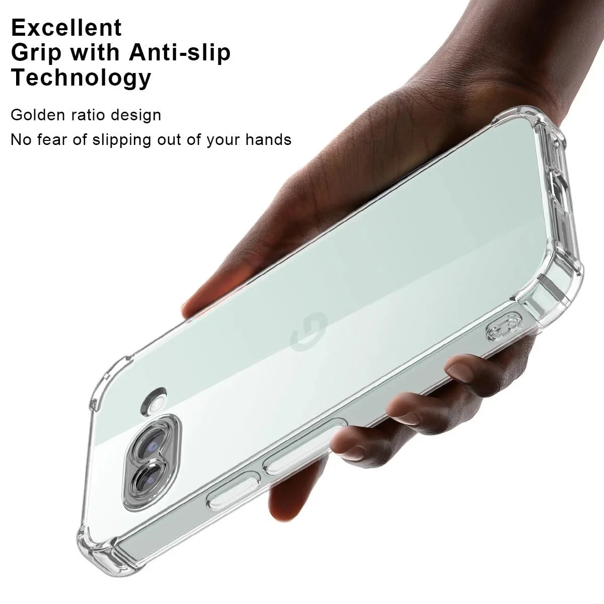 DL3 Mobilak Case Compatible with Google Pixel 10A, Cover SiliconeTransparent TPU Gorilla Anti-shock Protector Camera Shockproof Corners - Clear