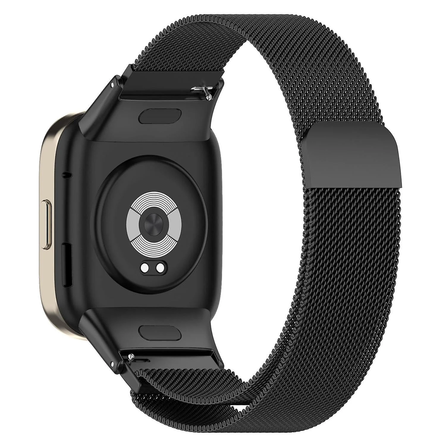 DL3 Mobilak Bracelet Compatible with Xiaomi Redmi Watch 3, Woven Stainless Steel Watch Strap, Mesh Metal Wrist Adjustable Replacement Strap Women Men for Xiaomi Redmi Watch3 - Black