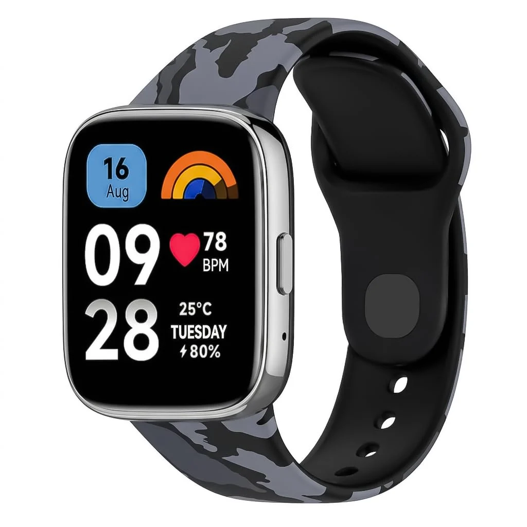 Xiaomi Redmi Watch 3 Active / Redmi Watch 3 Lite — DL3 Mobilak Strap Silicone Compatible With Xiaomi Redmi Watch 3 Active/Redmi Watch 3 Lite, Sport Silicone Watch Band Wrist Strap, Bracelet Wristband Wrist Strap