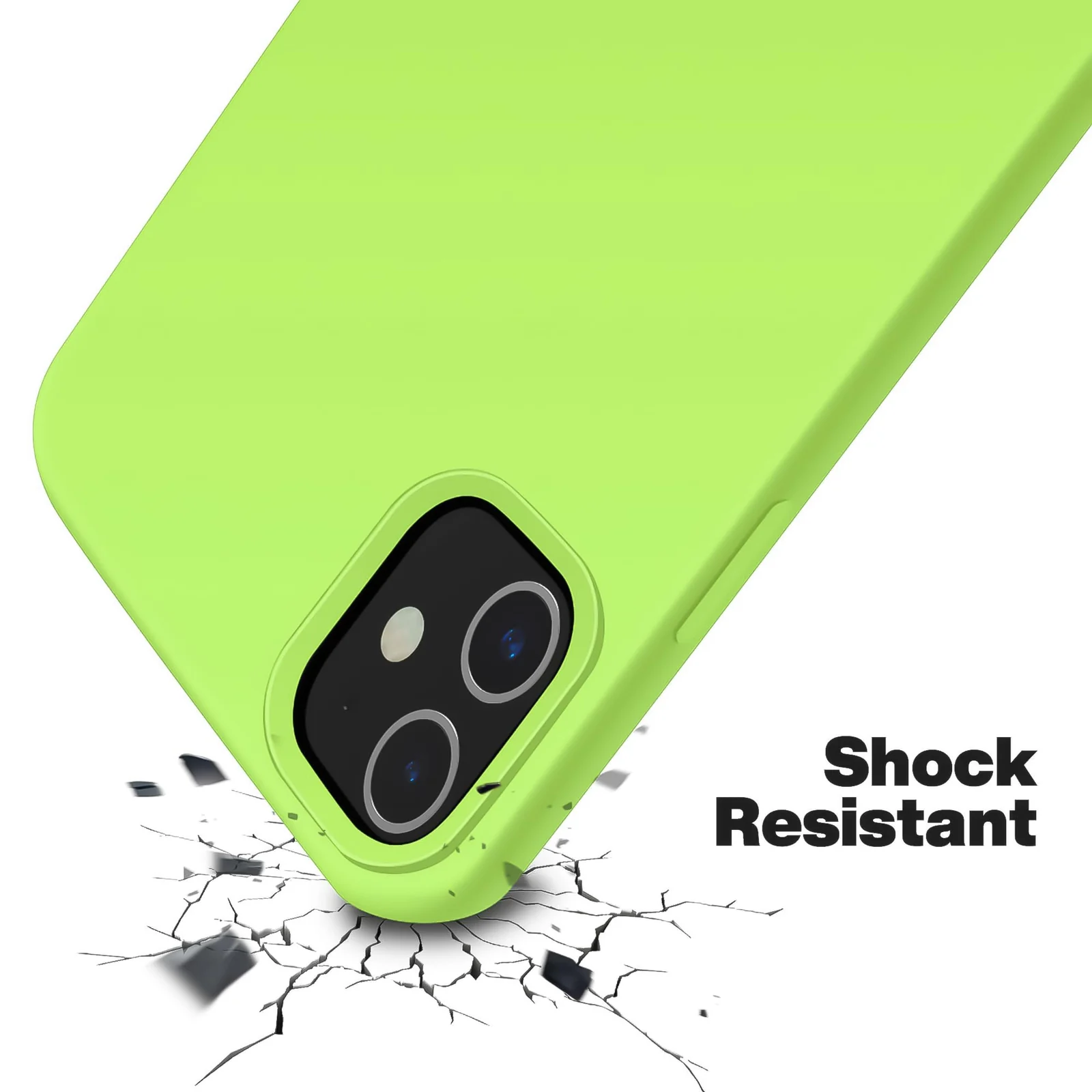 DL3 Mobilak Liquid Silicone Protective Case for iPhone 11 (6.1 Inch) with Camera Protection and Microfiber Lining - Lemon