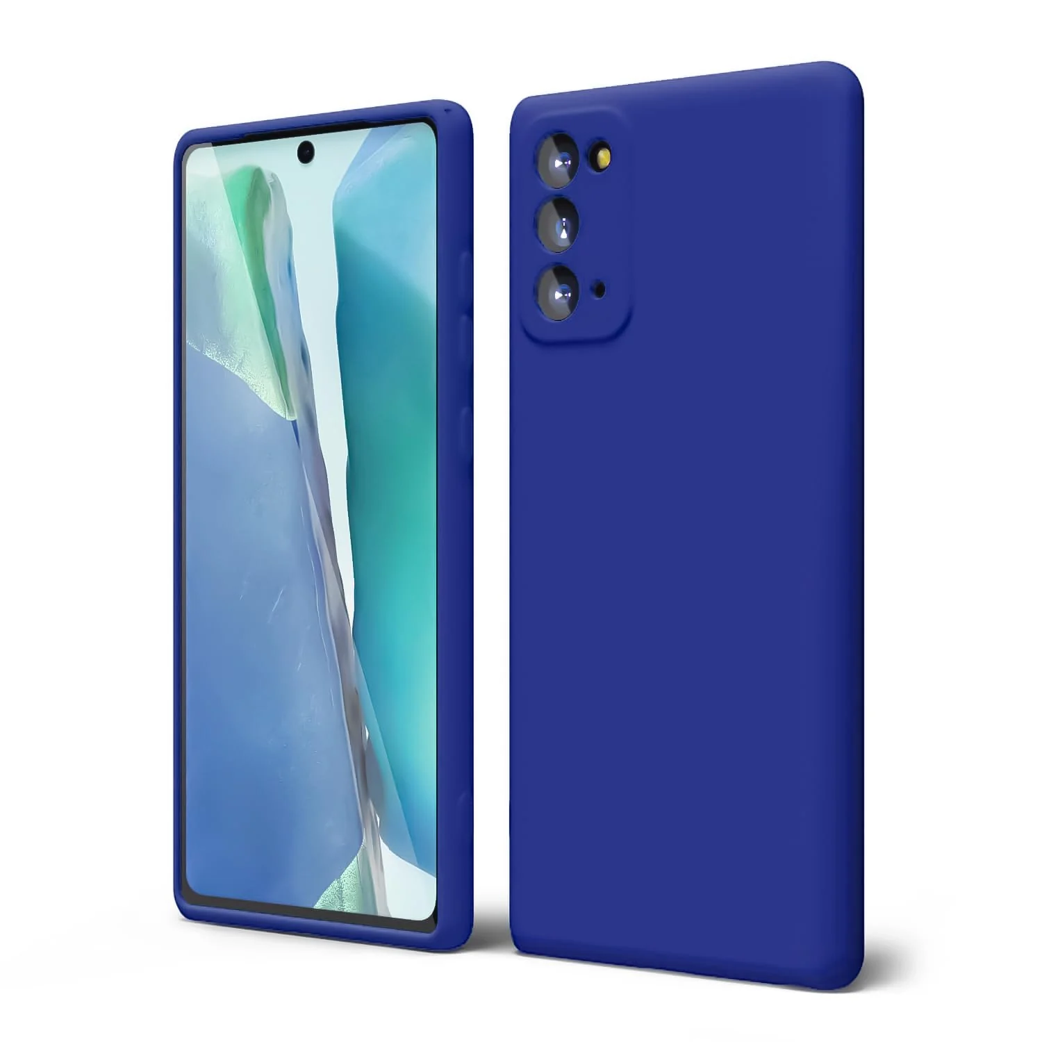 "DL3 Mobilak Liquid Silicone Case for Samsung Galaxy Note 20 5G (6.7""), Shock-absorbing protection, Scratch-resistant surface, Soft microfiber lining - Pepsi"