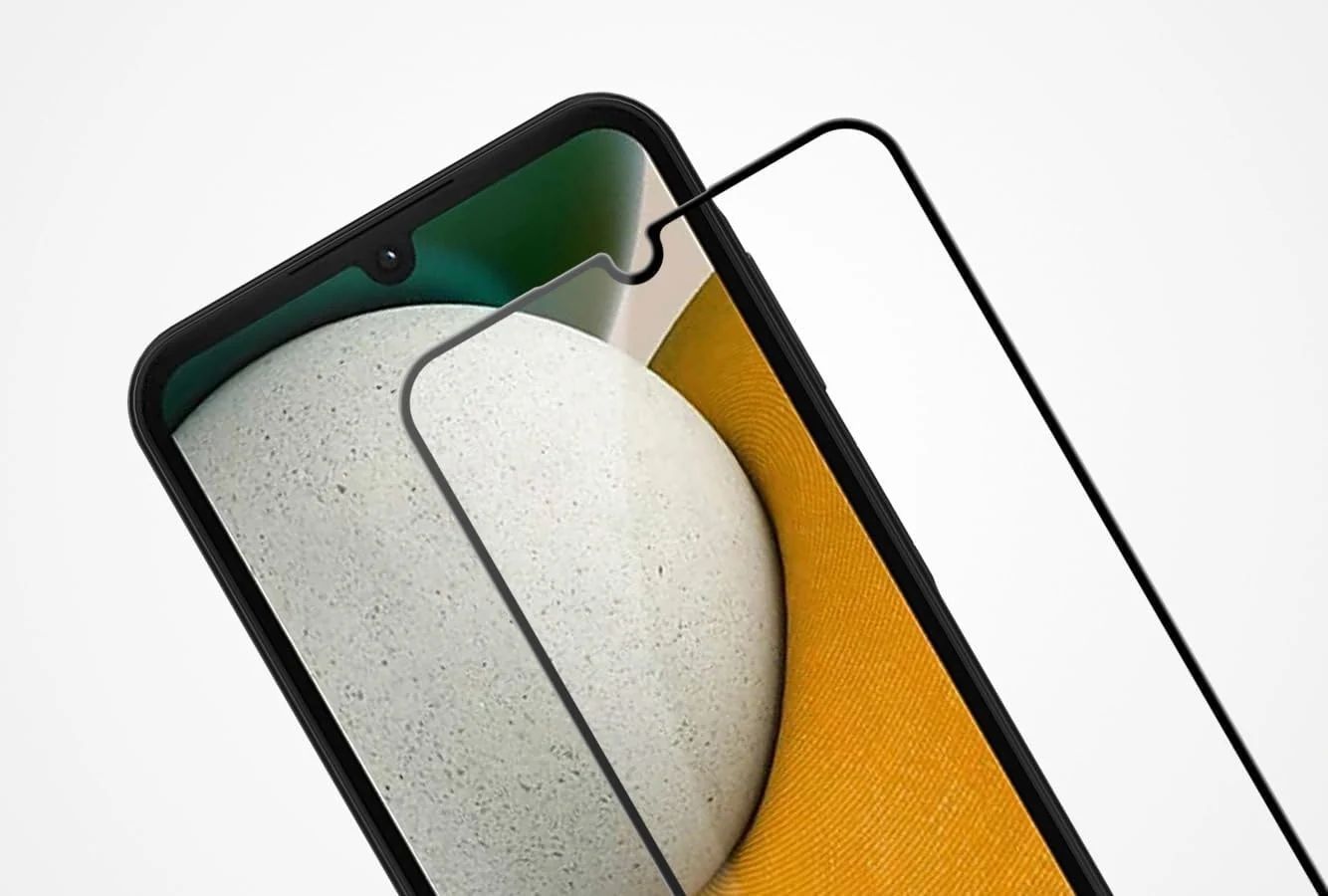 DL3 Mobilak 5D Full Glass Screen Protector For Samsung Galaxy A15 5G 5D. Black Frame - Clear