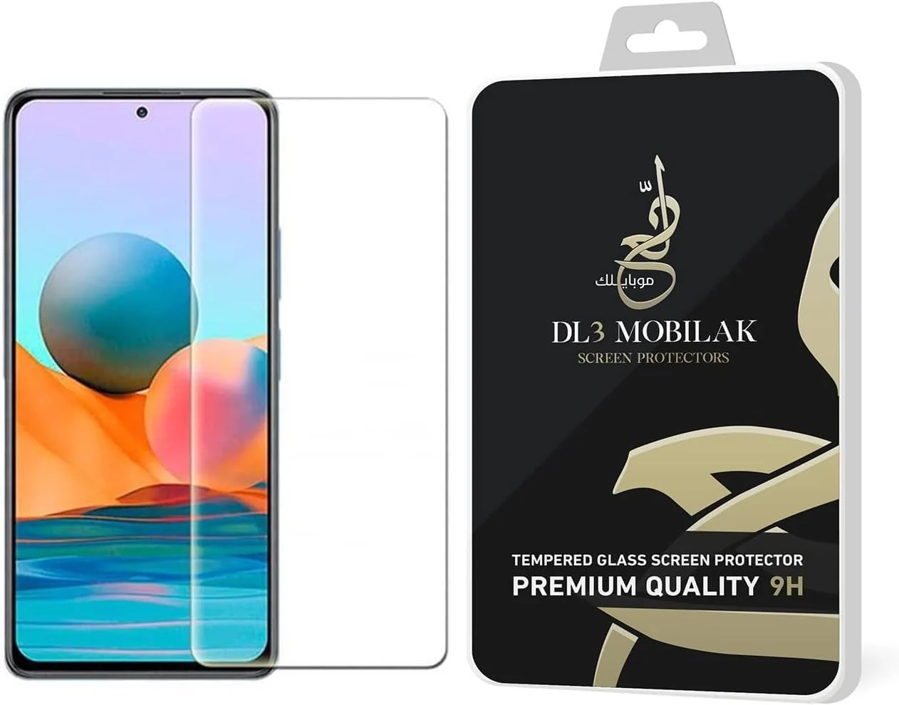 DL3 Mobilak Tempered Glass Screen Protector For Xiaomi Redmi Note 12 4G / 5G - Clear