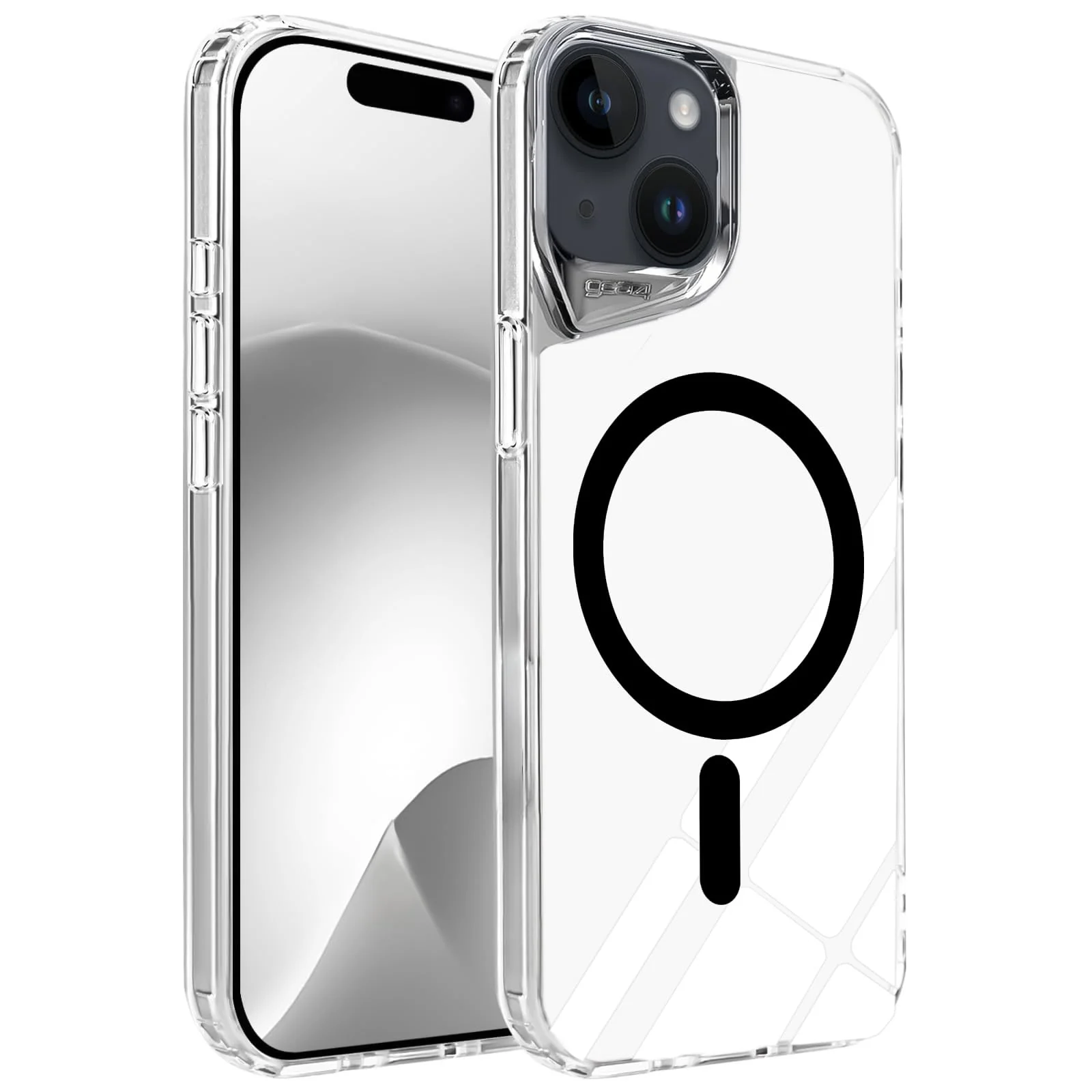 DL3 Mobilak Clear MagSafe-Compatible TPU Case for iPhone 15
