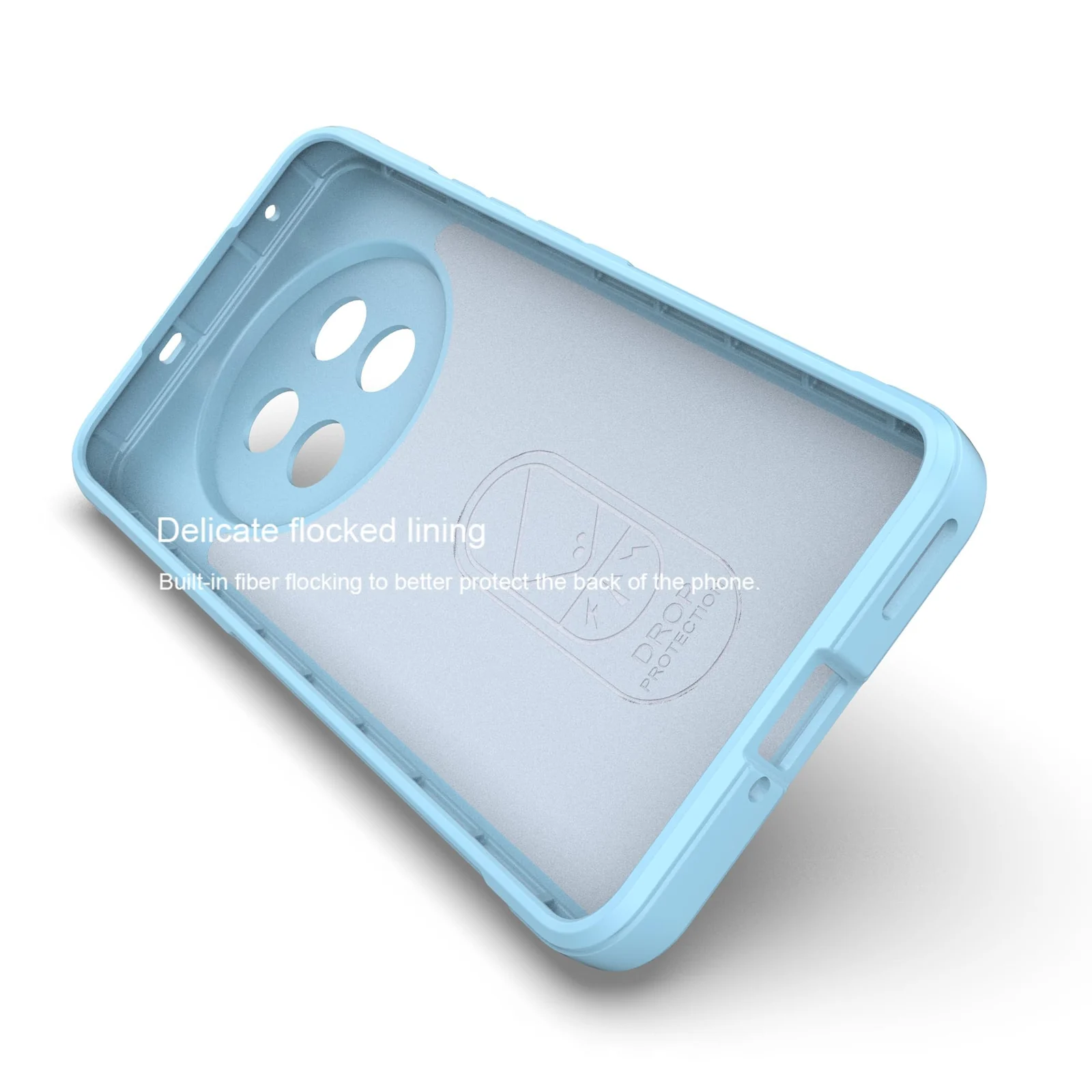 DL3 Mobilak Flexible Silicone and TPU Protective Case with Camera Protection for realme 13 Pro / realme 13 Pro Plus 5G - Baby Blue