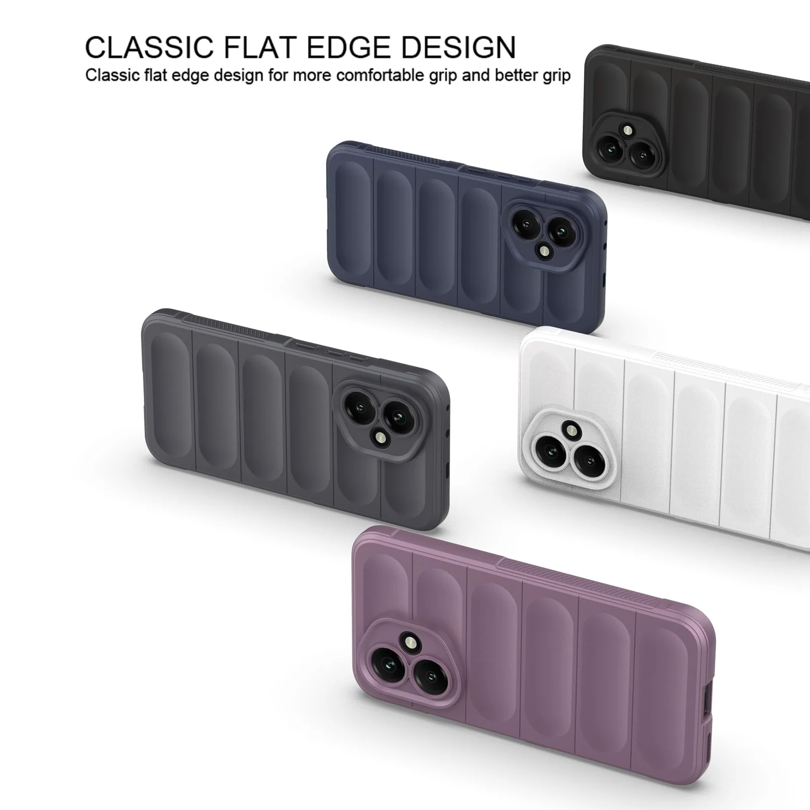 DL3 Mobilak Soft Silicone Protective Case for Honor 400 5G with Camera Protection and Shockproof Design - Dark Gray