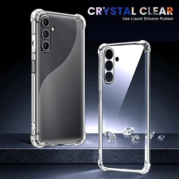 DL3 Mobilak Clear TPU Protective Case for Samsung Galaxy A24 with Camera Protection and Shockproof Design - Clear