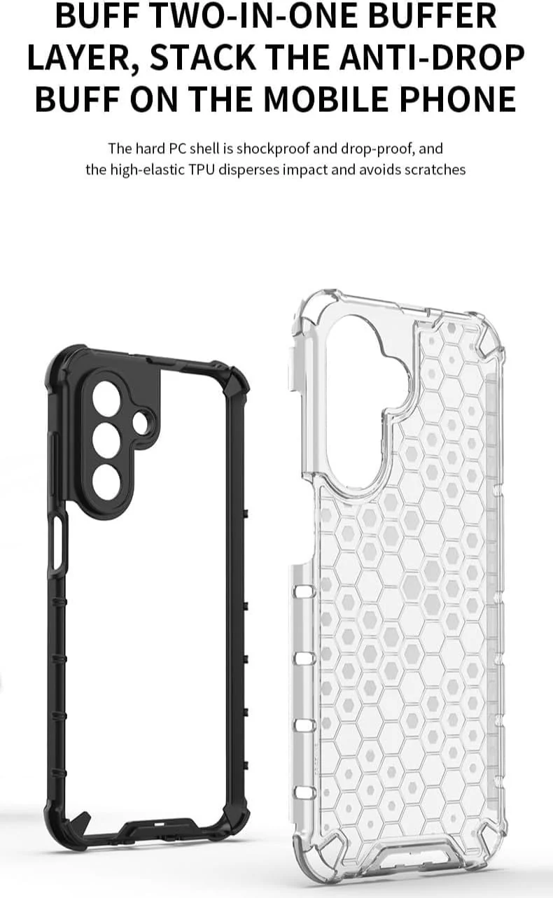 DL3 Mobilak Clear PC and TPU Protective Case for Samsung Galaxy A17, Samsung Galaxy A26 5G with Shockproof Design - Clear