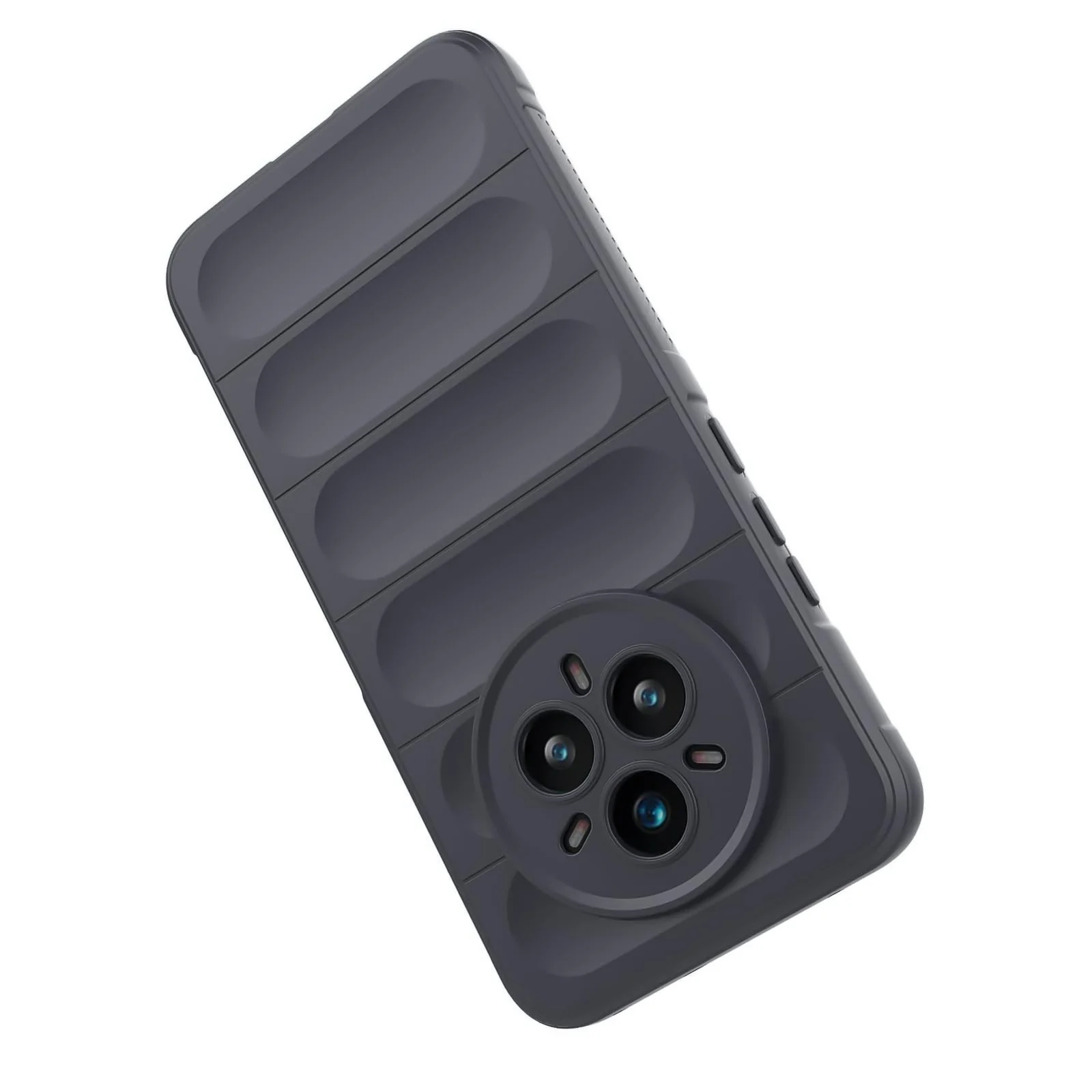 DL3 Mobilak Flexible Silicone and TPU Protective Case with Camera Protection for realme 14 Pro Plus 5G - Dark Gray