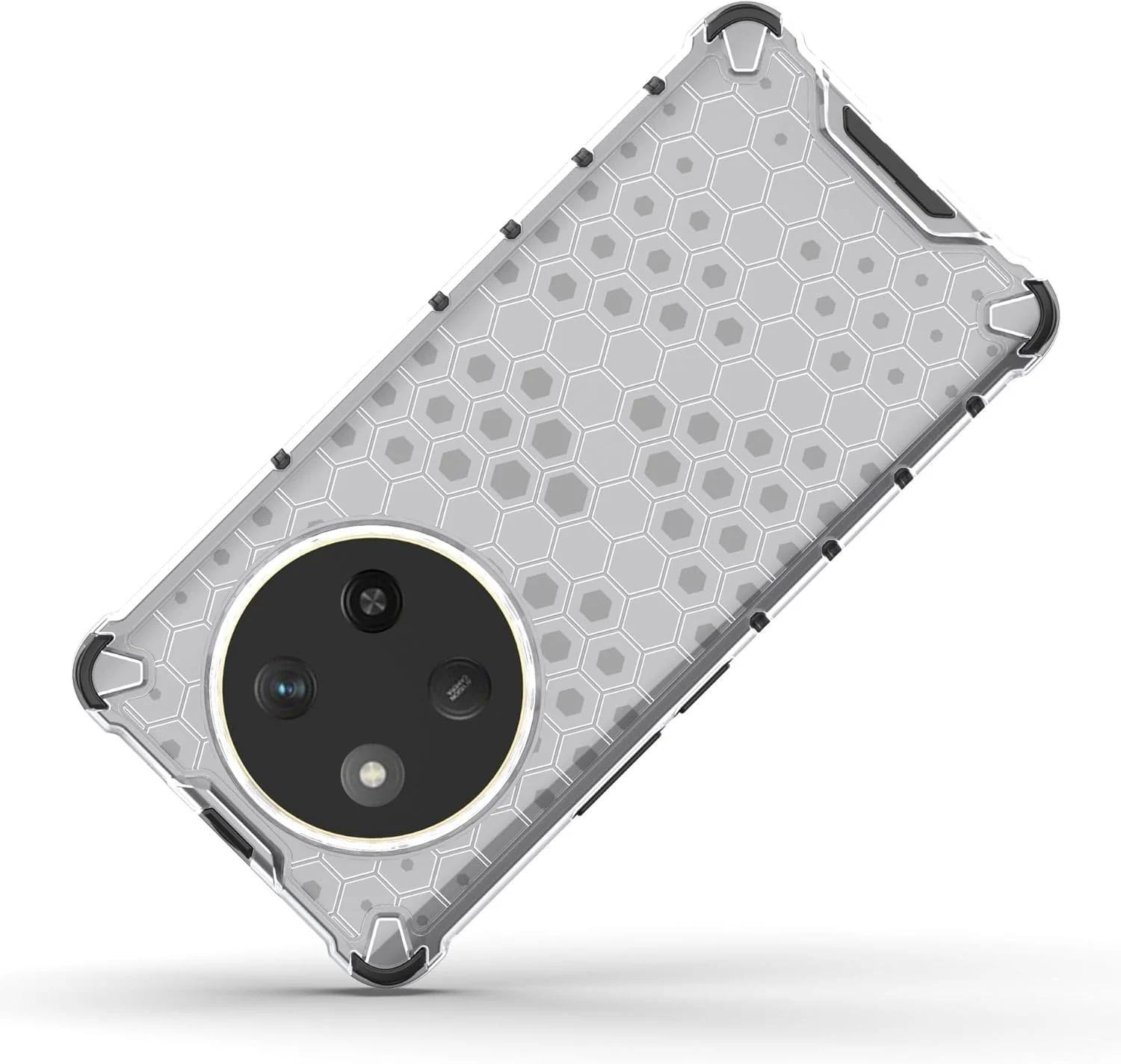DL3 Mobilak Honeycomb Protective Case for Honor X9C, Shock-absorbing protection, Transparent design, Slim, lightweight profile - Clear