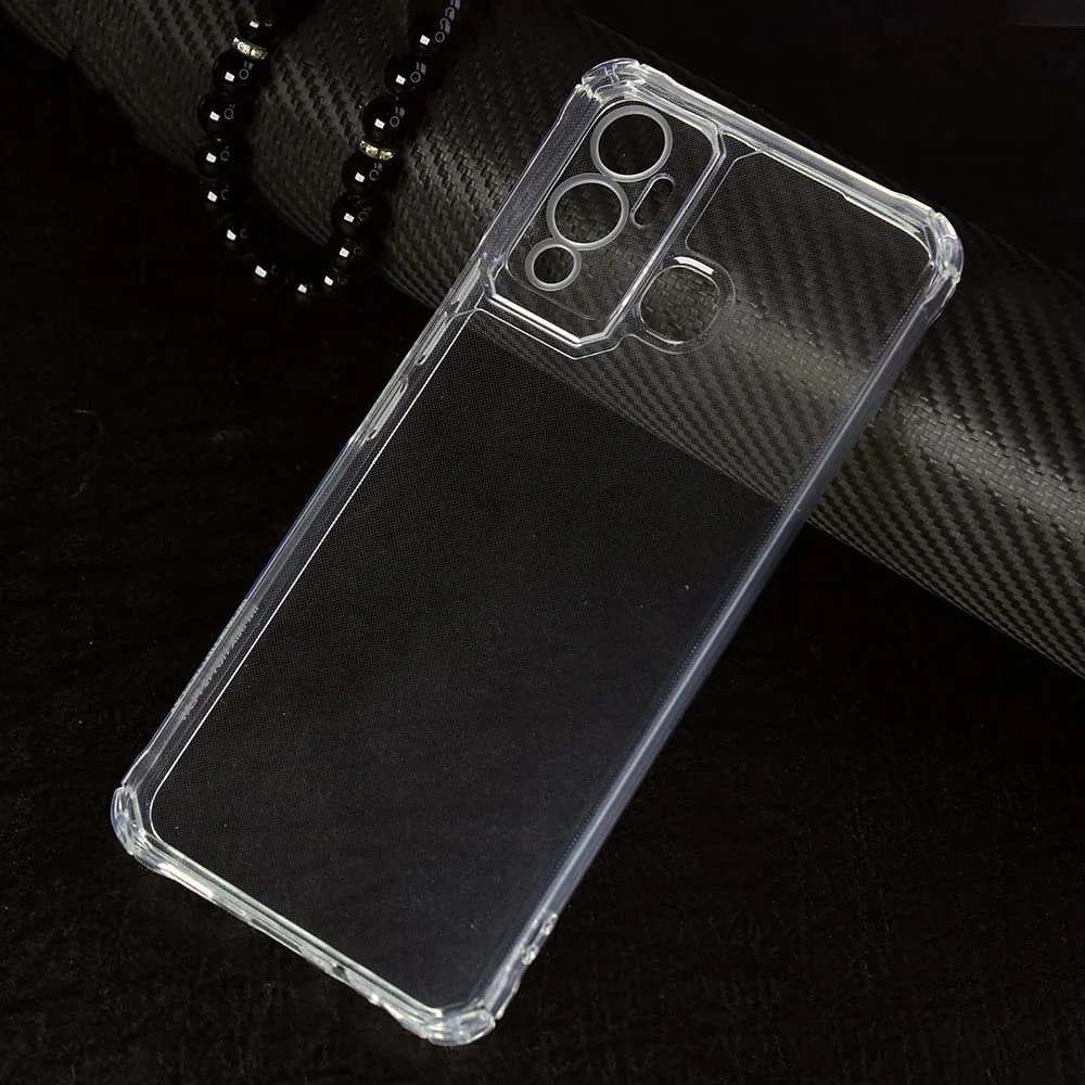 DL3 Mobilak Clear TPU Protective Case for Infinix Hot 12i with Camera Protection and Shockproof Design - Clear
