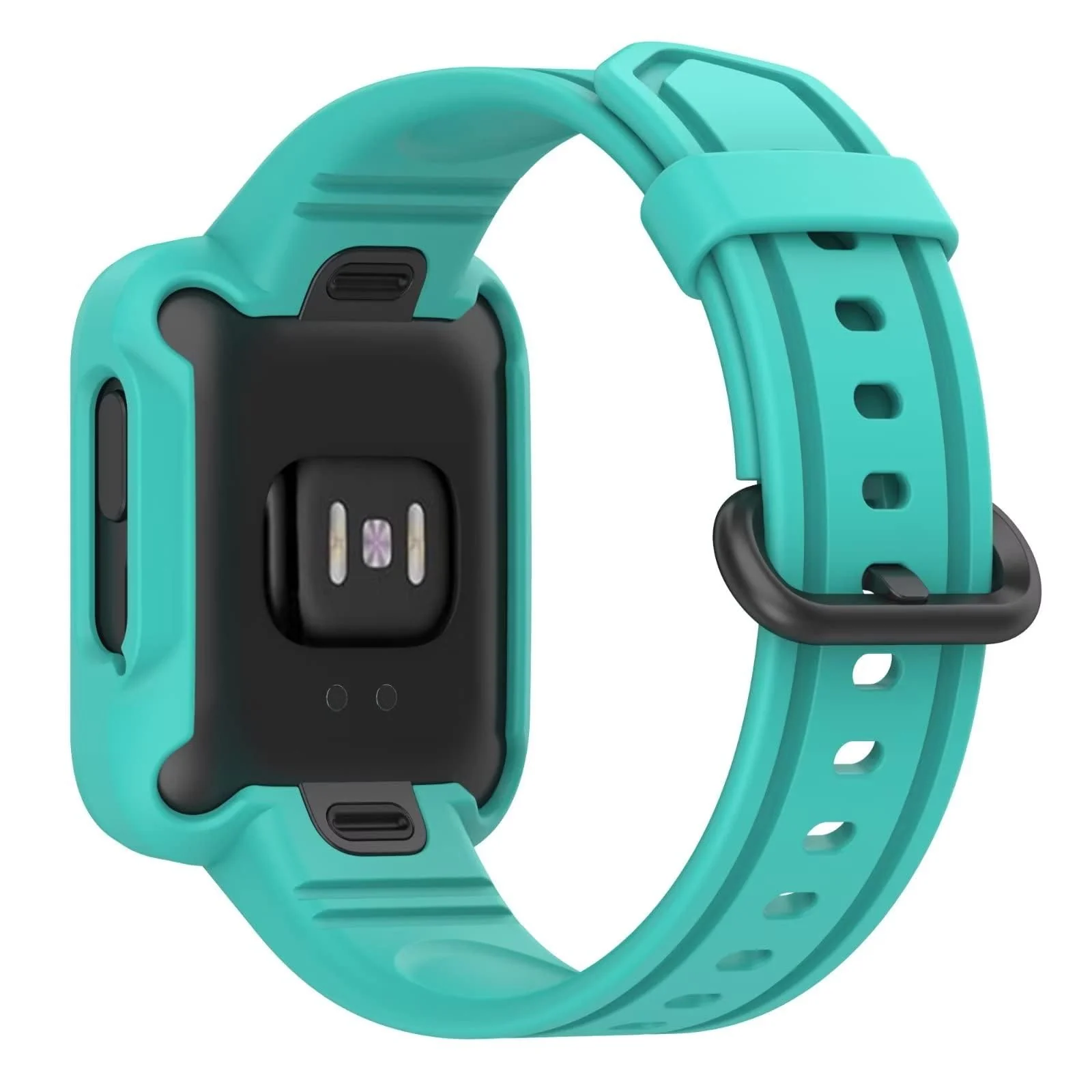 DL3 MOBILAK Replacement Wrist Band Compatible with Xiaomi MI Watch Lite/Redmi Watch 2 Lite/Poco Watch/Redmi Watch 2/Horloge 2, Adjustable Soft Silicone Wrist Strap with Cover (Teal)