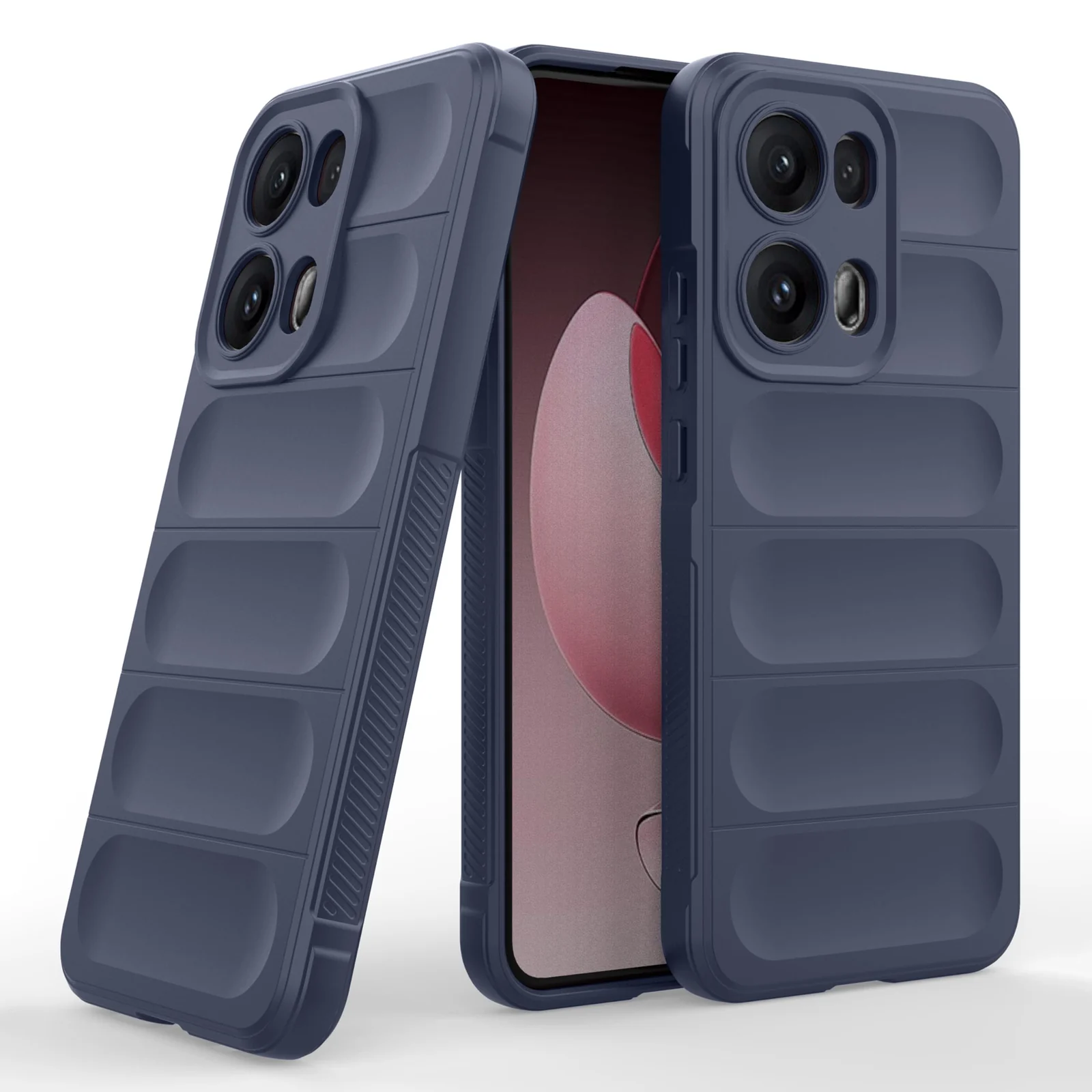 DL3 Mobilak Flexible Silicone and TPU Protective Case with Camera Protection for OPPO Reno 13 Pro 5G - Blue