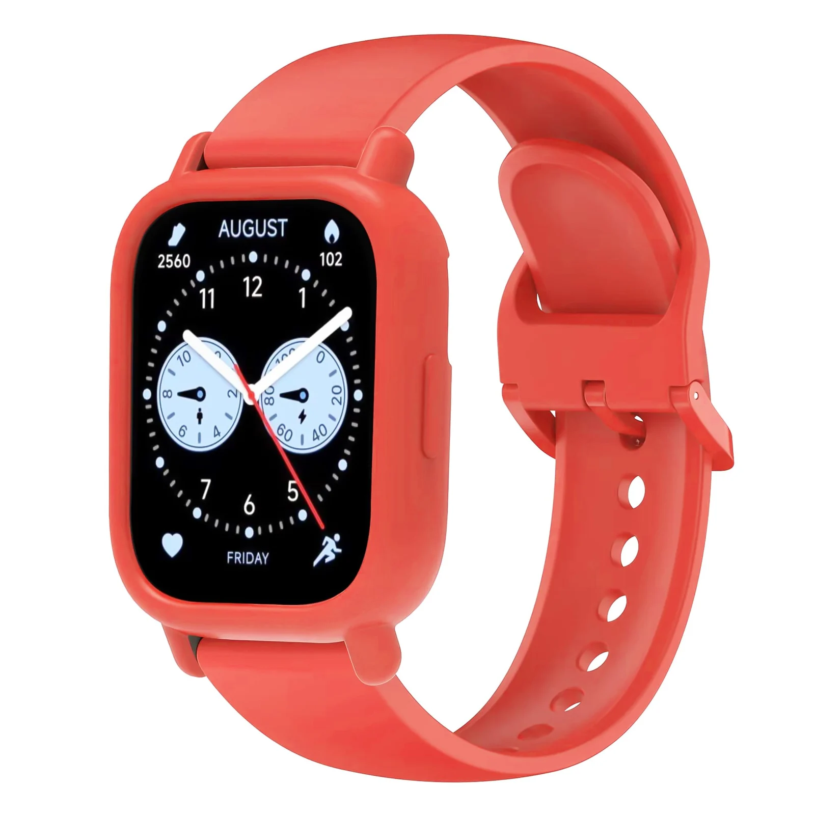 DL3 MOBILAK Soft TPU Watch Bumper Case for Xiaomi Redmi Watch 5 Lite, Orange