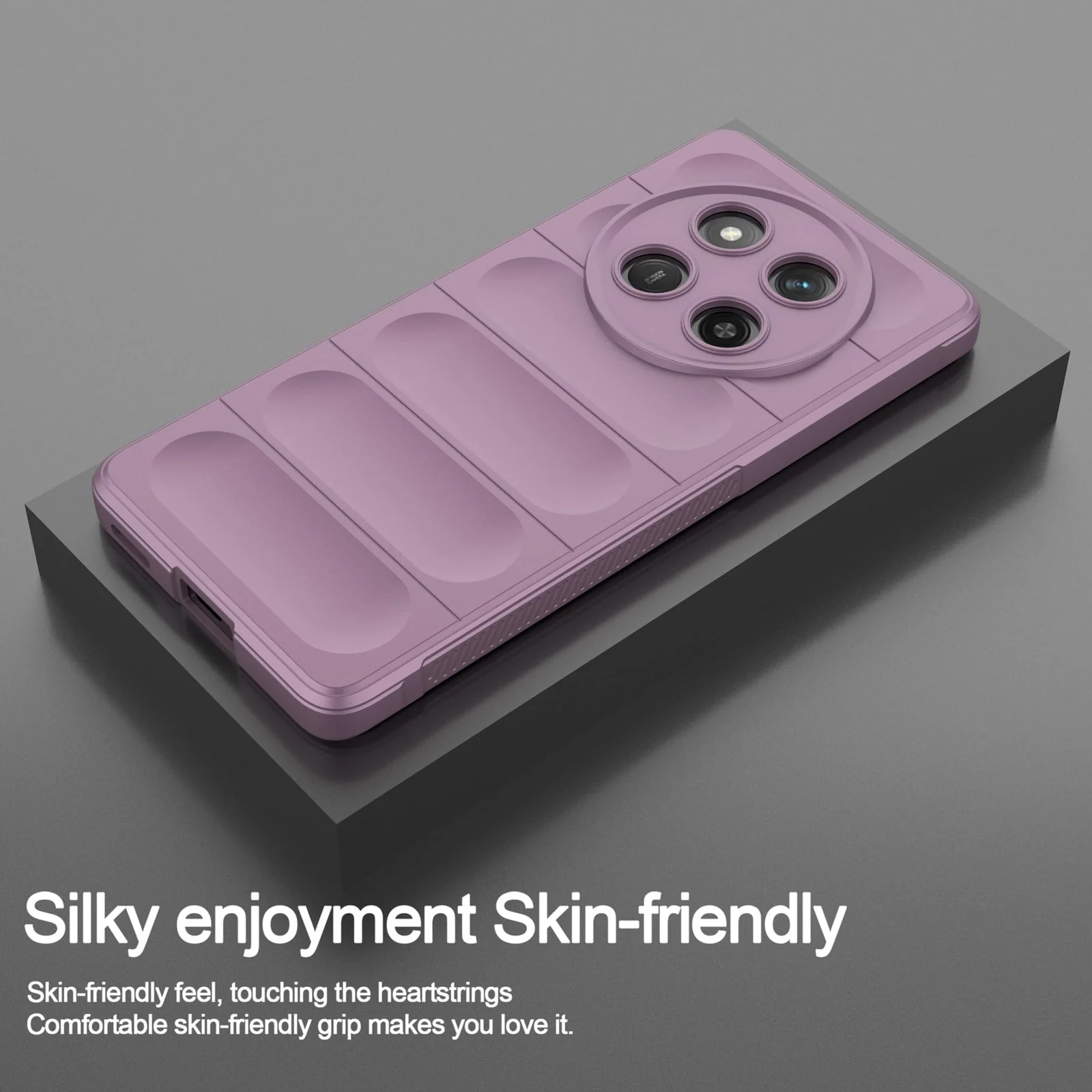 DL3 Mobilak Flexible Silicone and TPU Protective Case with Camera Protection for Honor X9C - Purple