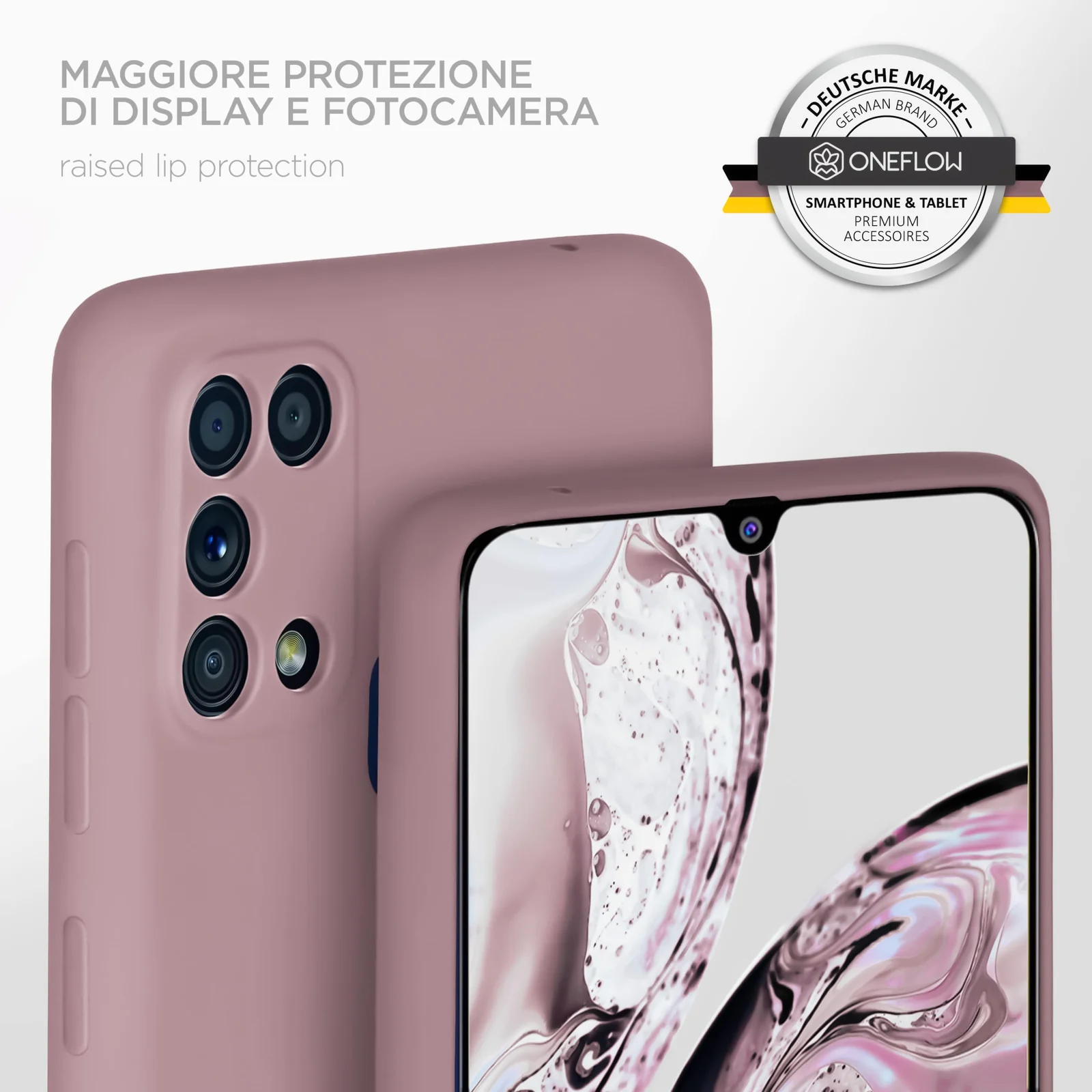 DL3 Mobilak Soft Silicone Protective Case for Samsung Galaxy M31 with Microfiber Lining and Shockproof Design - Cashmere