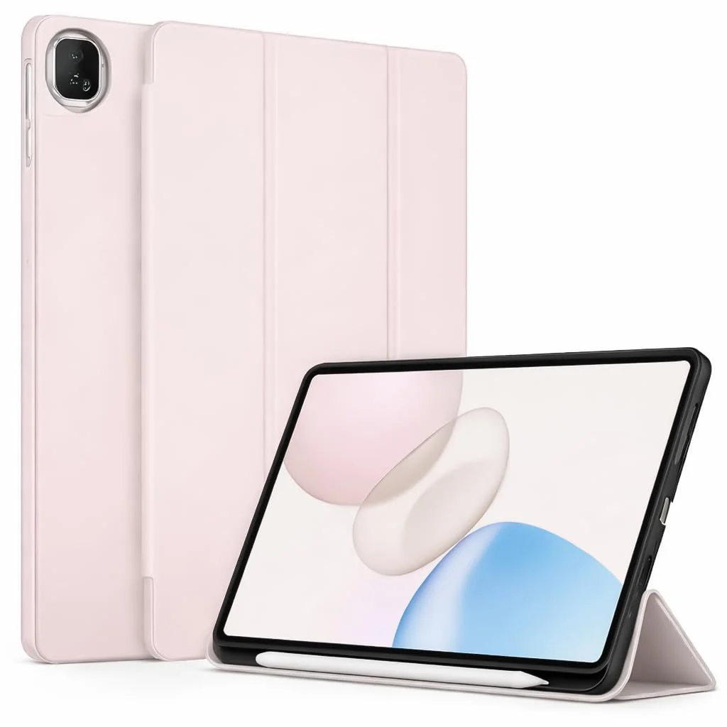 DL3 Mobilak Honor Pad X7 8.7 Inch 2025 Case with Pen Holder, Soft TPU Back Trifold Stand Protective Smart Cover Flip, Auto Wake & Sleep