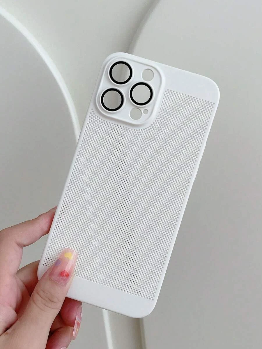 DL3 Mobilak Heat-Dissipation Hard PC Case with Built-In Camera Lens Protector for iPhone X / iPhone XS - White