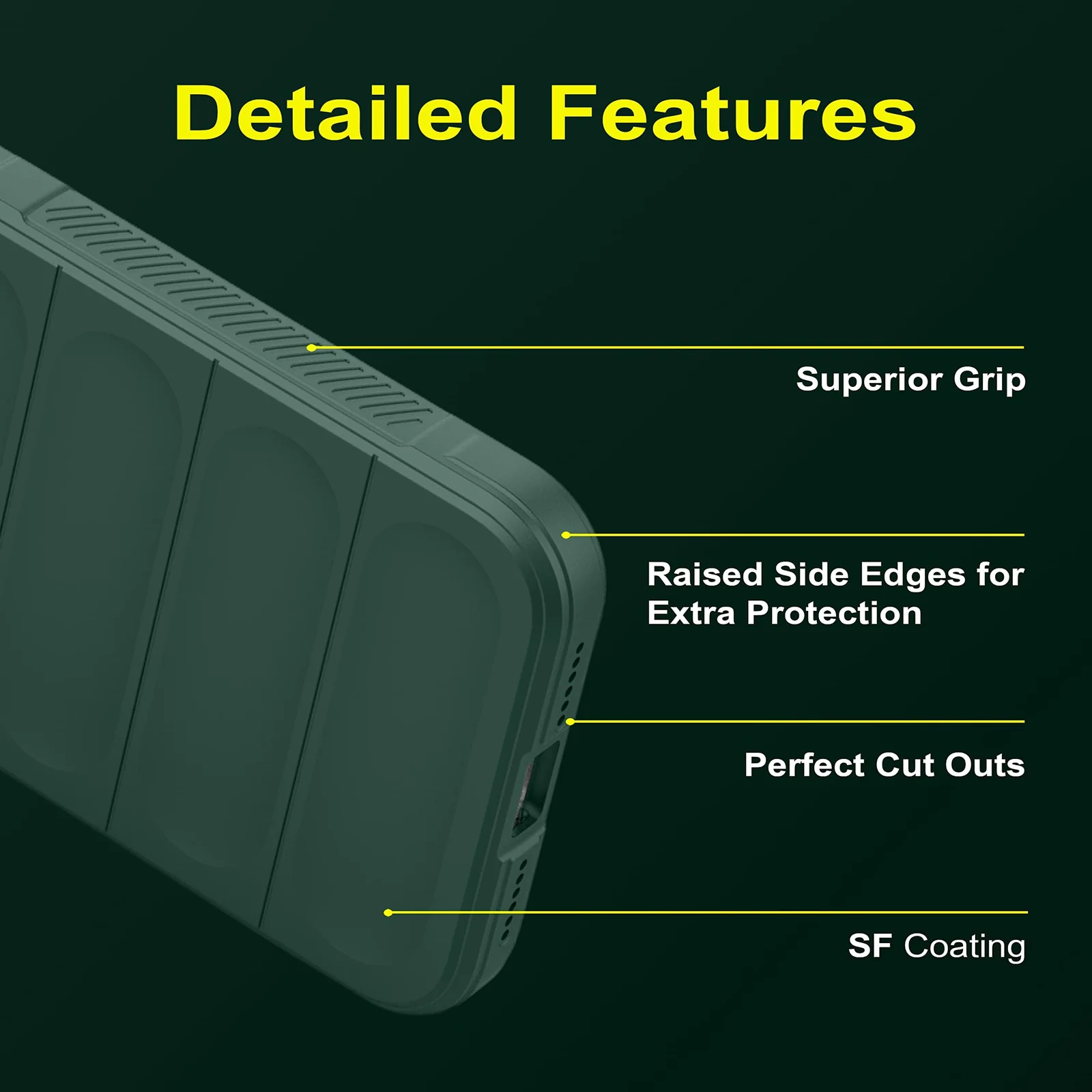 DL3 Mobilak Flexible Silicone and TPU Protective Case with Camera Protection for Xiaomi Poco X3 NFC / Poco X3 / Poco X3 Pro - Green