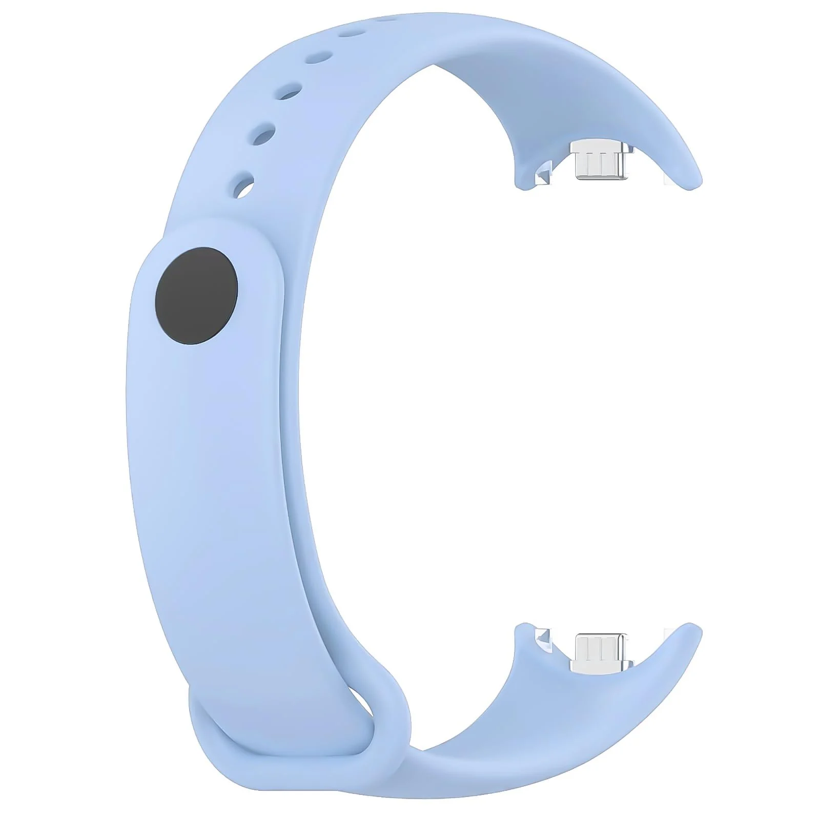 DL3 Mobilak Band Compatible with Xiaomi Mi Band 10/9/8 Replacement Strap, Silicone Skin-Friendly Wrist Strap Adjustable Sports Wristbands for Women Men Xiaomi Smart Band 8/9/10 - Baby Blue