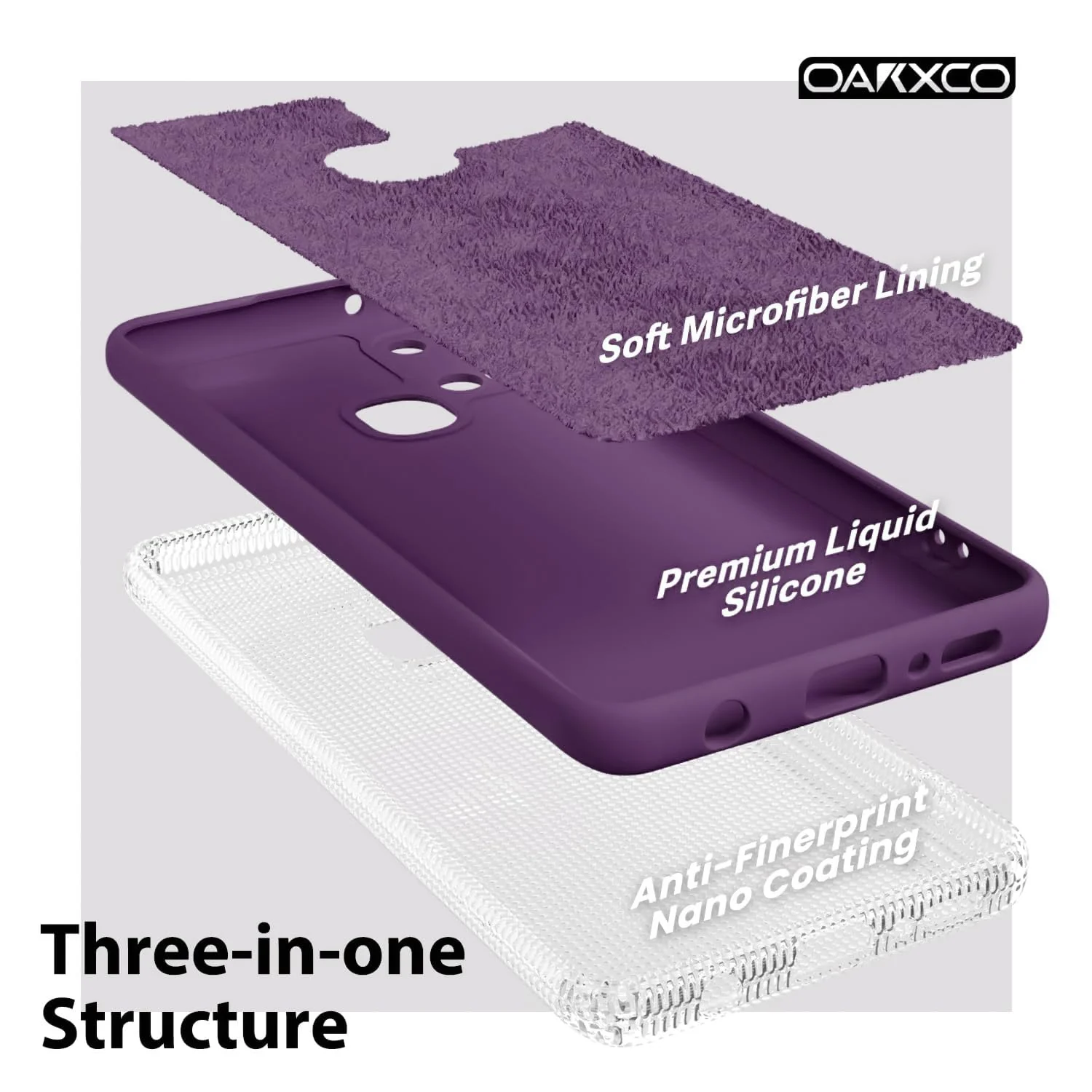 DL3 Mobilak Samsung Galaxy A21s Case, Soft Flexible Silicone Gel Rubber Bumper Cover, Full Body Shockproof Protective Phone Case - Violet