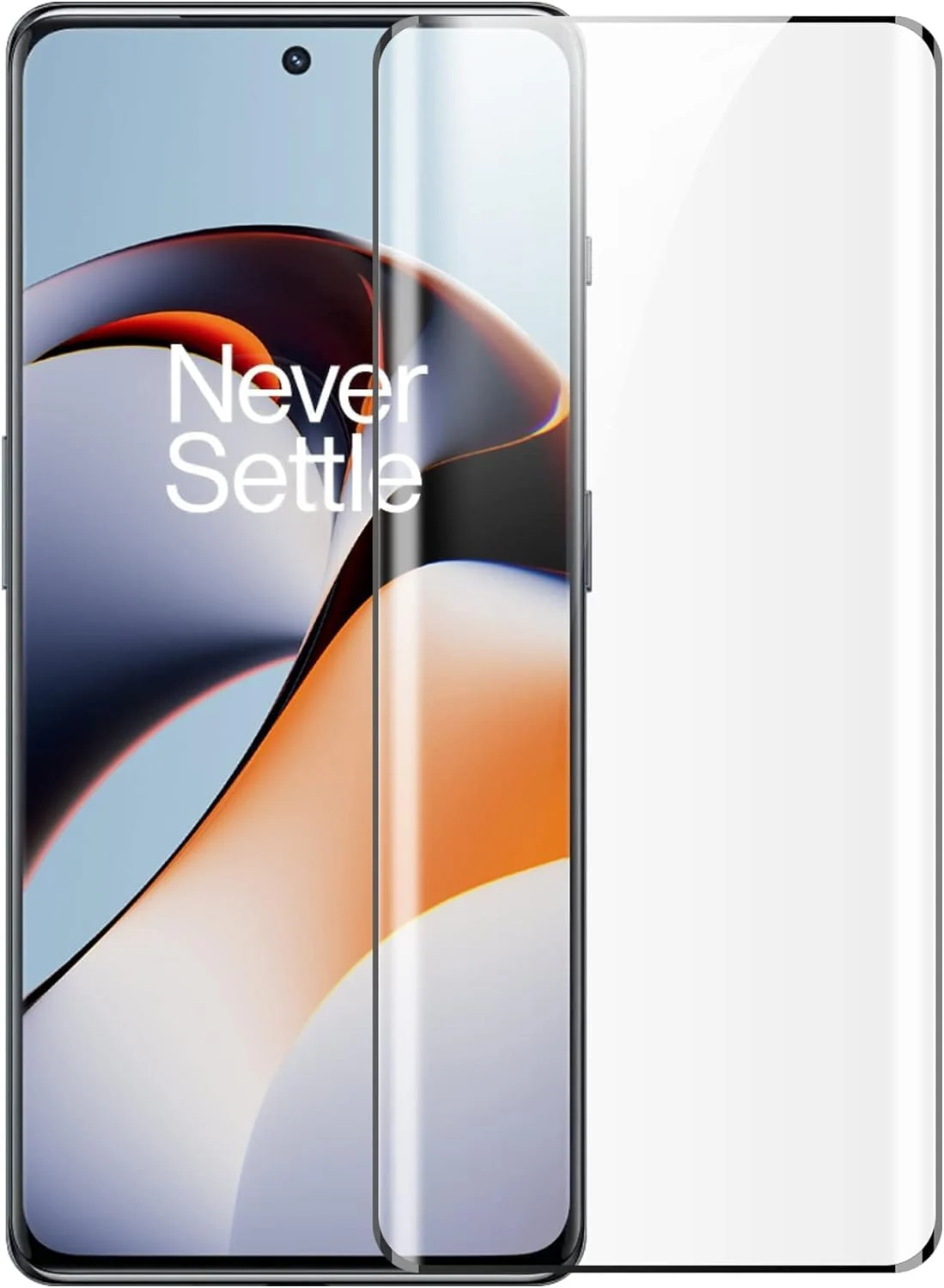 DL3 Mobilak Full Curved 5D Glass Screen Protector Full Glue For OnePlus 11R - Black