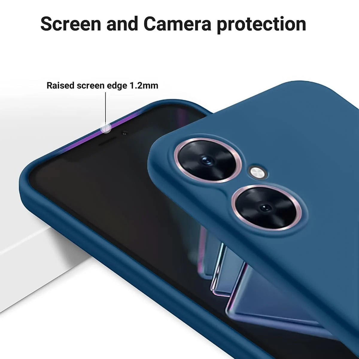 DL3 Mobilak Silicone Protective Case for Huawei nova 11i, Shock-absorbing protection, Scratch-resistant surface, Soft microfiber lining - Royal Blue